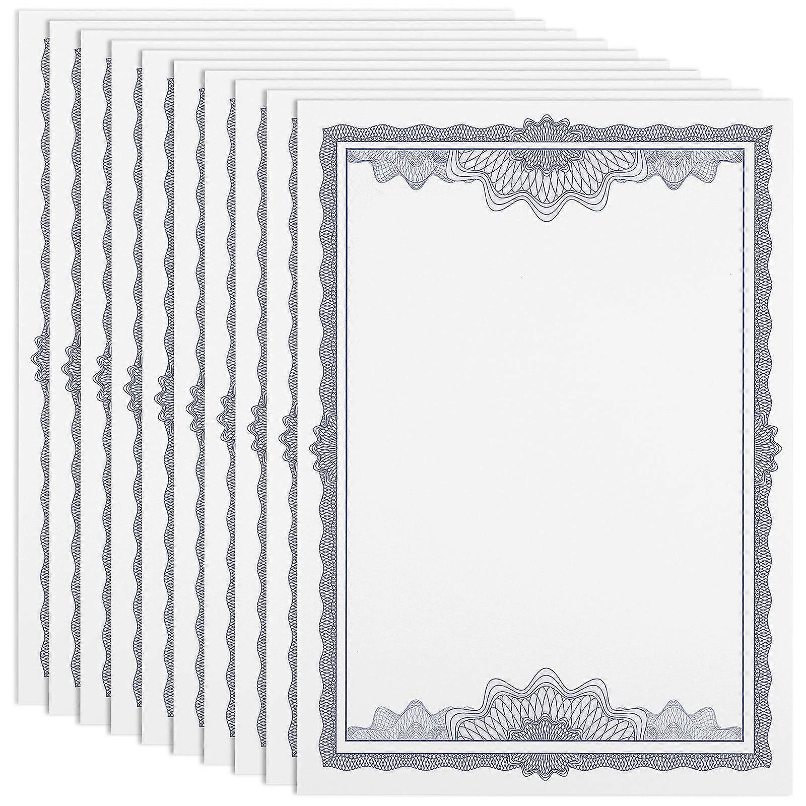 Printable Certificate Paper 10Pcs White A4 Sheets with Space for Office School Use