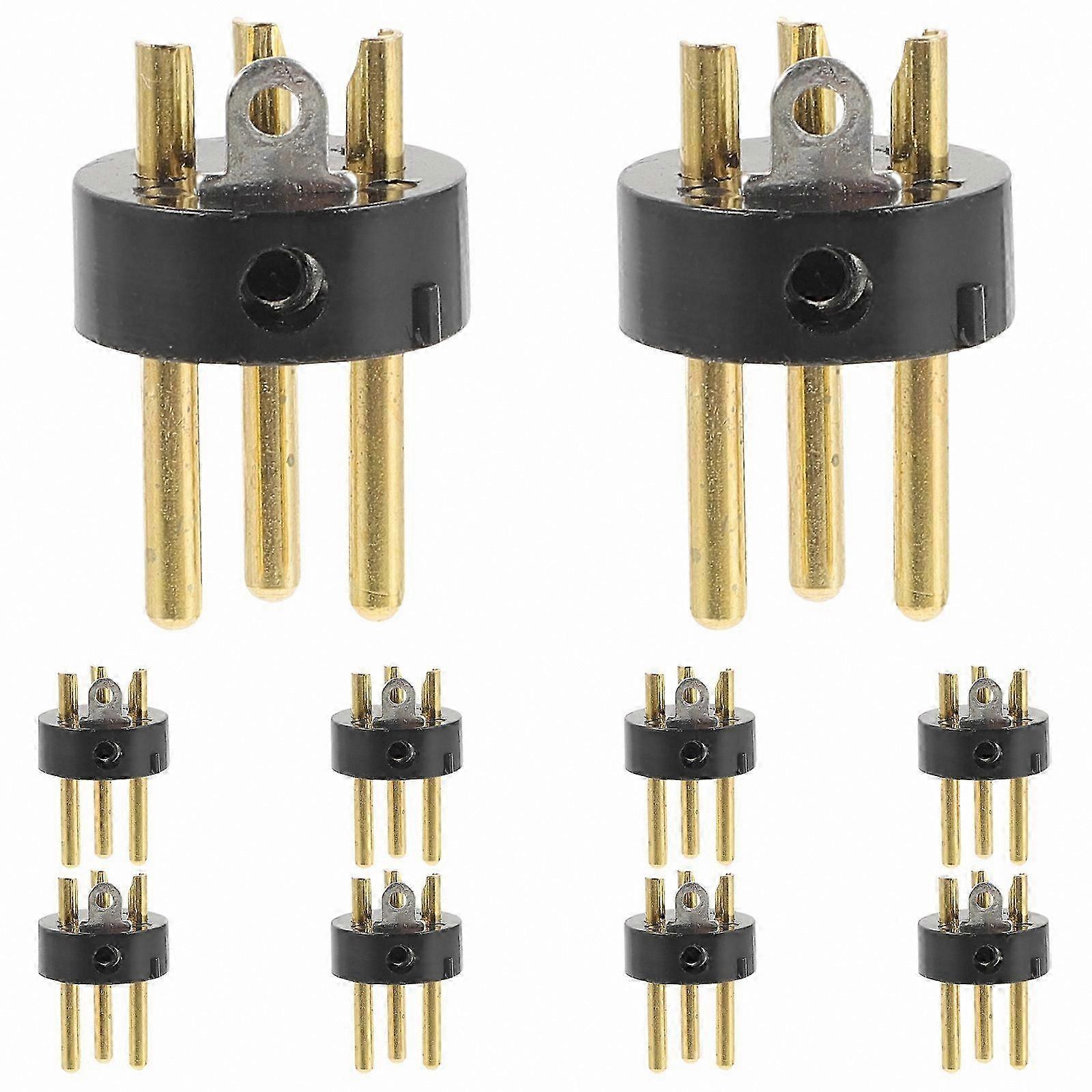 10 Pack 3-Pin XLR o Connectors for Microphone Cables