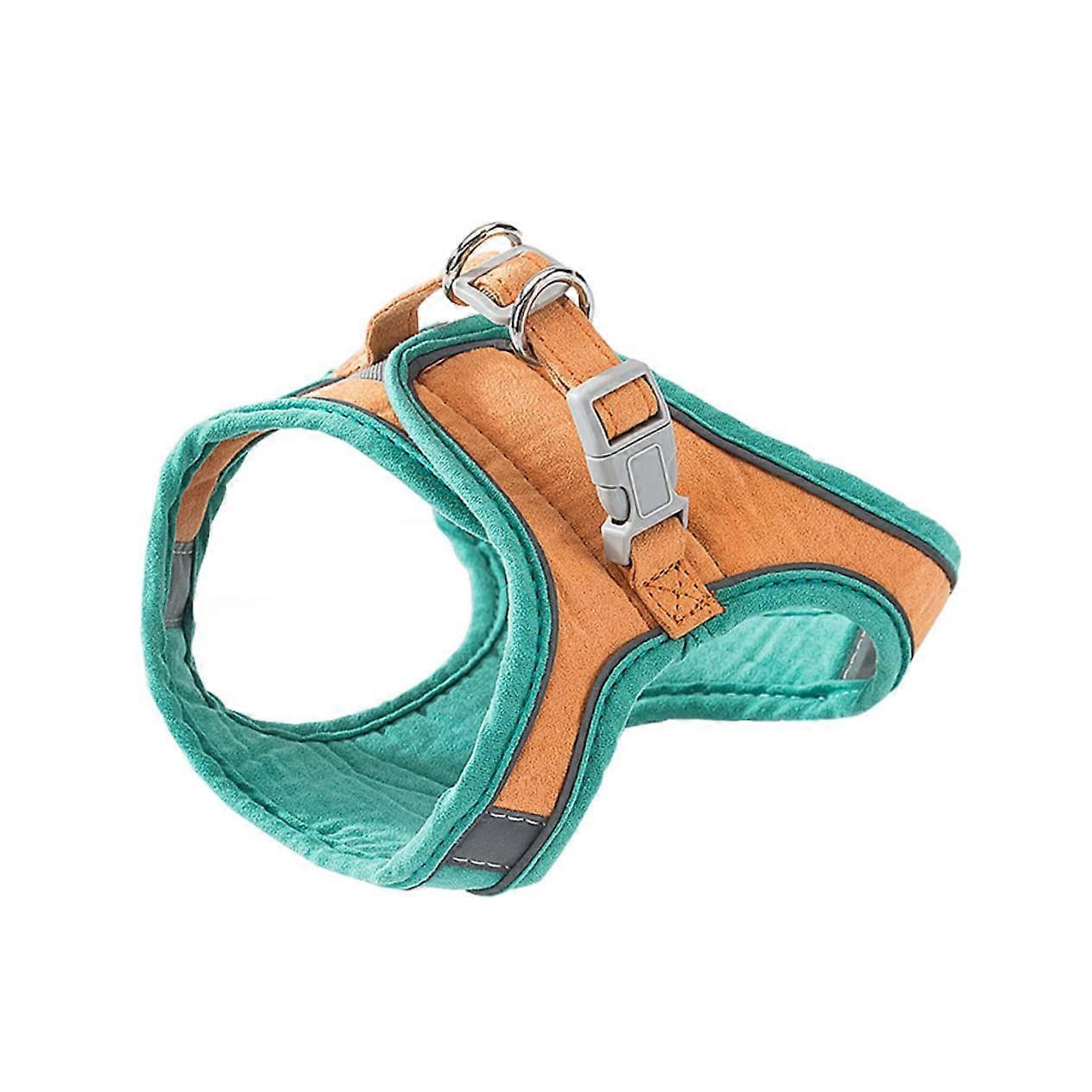 Reflective Cat Vest, Kitten Walking Leash, Cat Harness, Simple to Wear, Orange