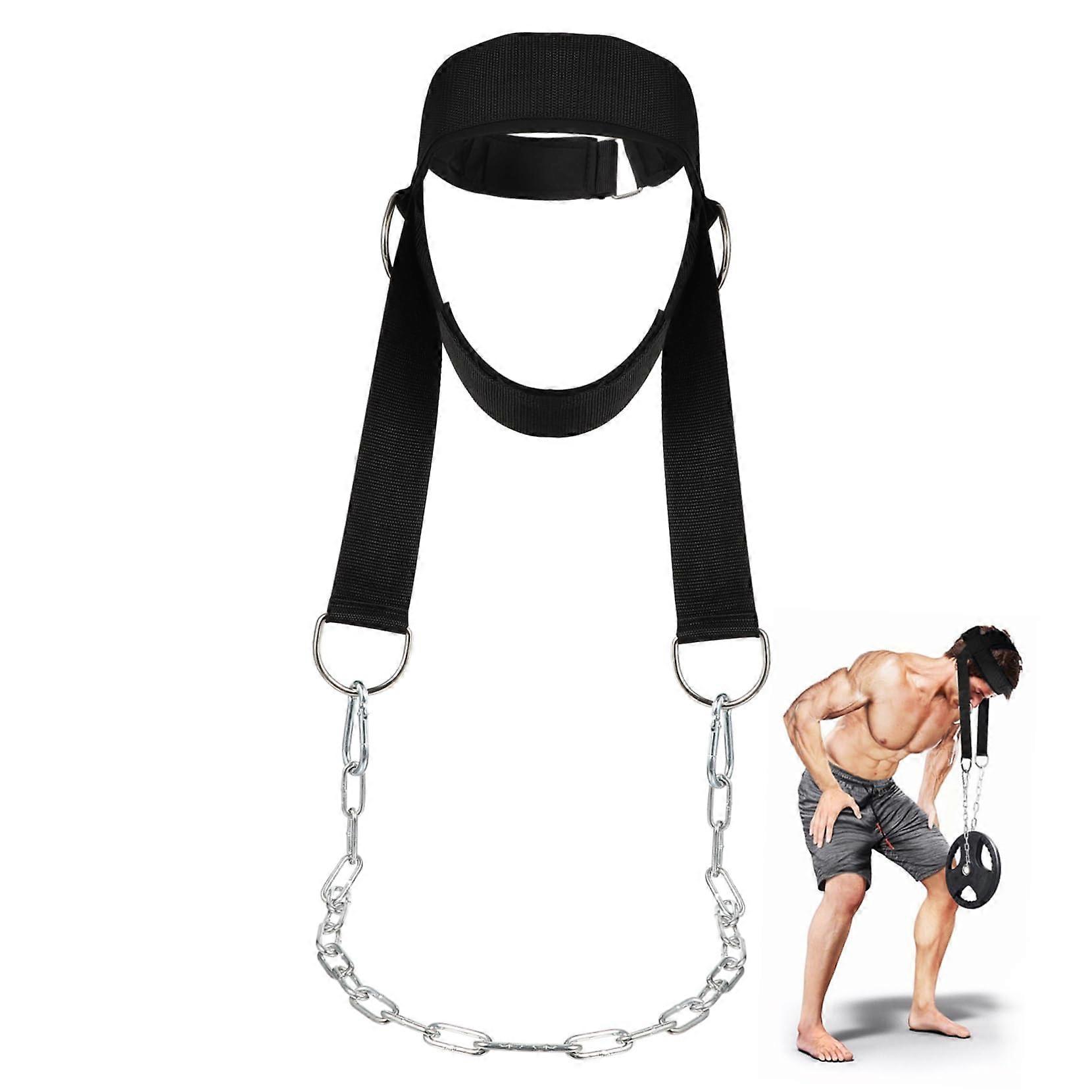 Neck Trainer Isometric Neck Workout Equipment, Adjustable Strap, Foam Padding, One Size, Headbands Included