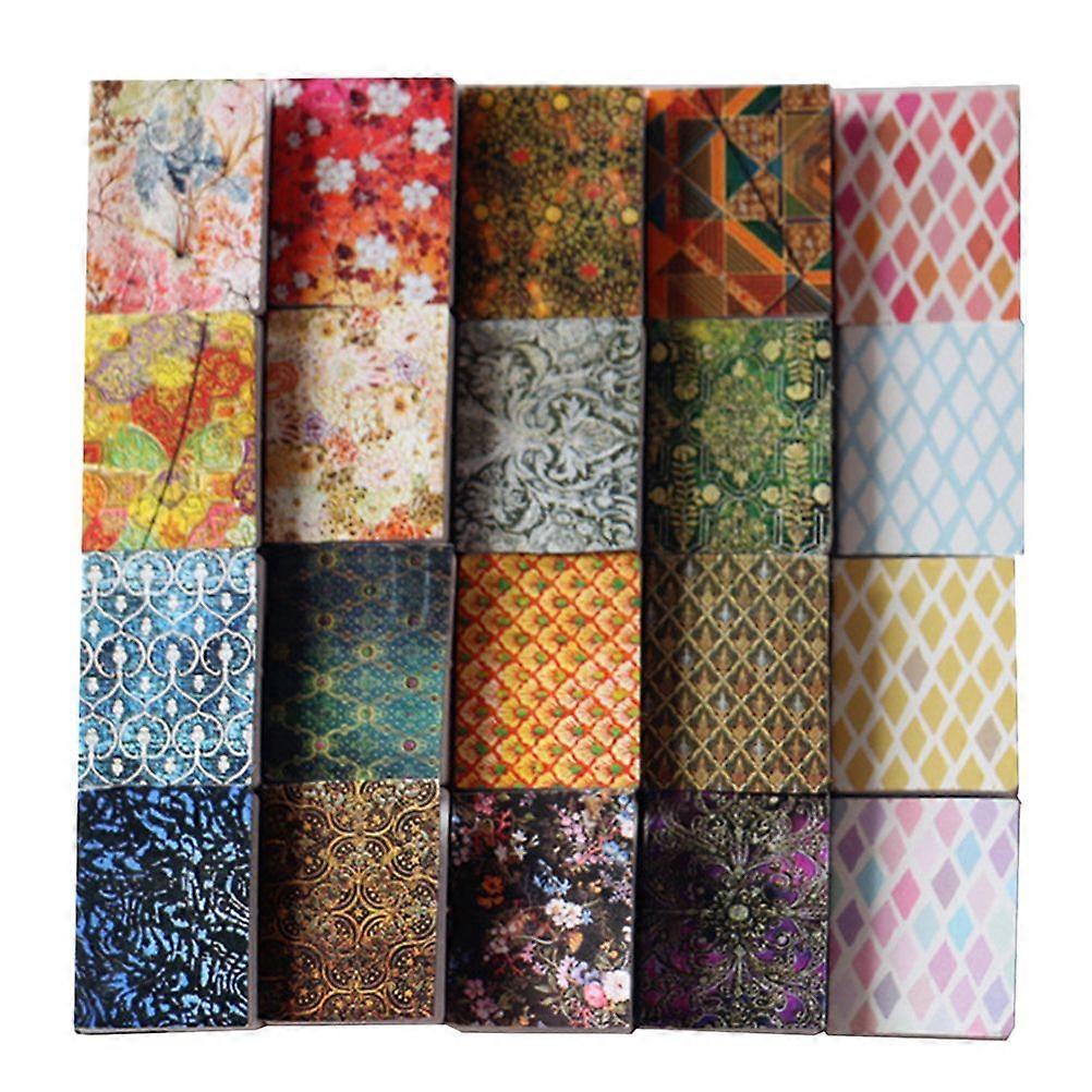 20Pcs Mini Notebooks Colored Mini Notepads Ornaments Small House Accessories