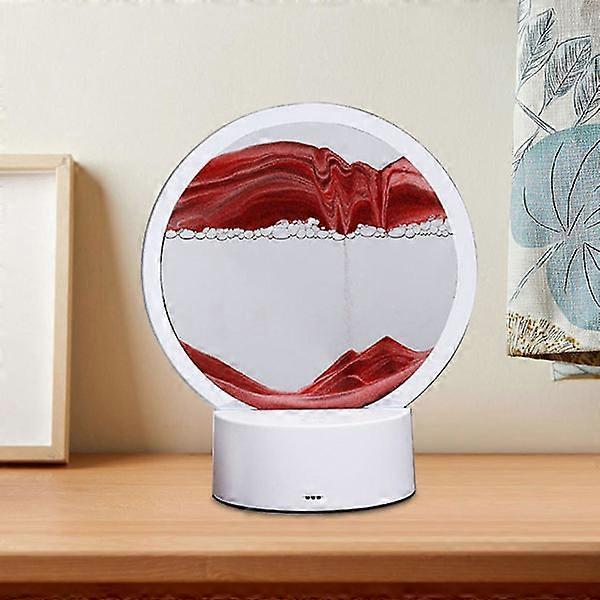 Art du sable flottant 3D, décoration de sablier rotatif à 360° de 7,87 pouces