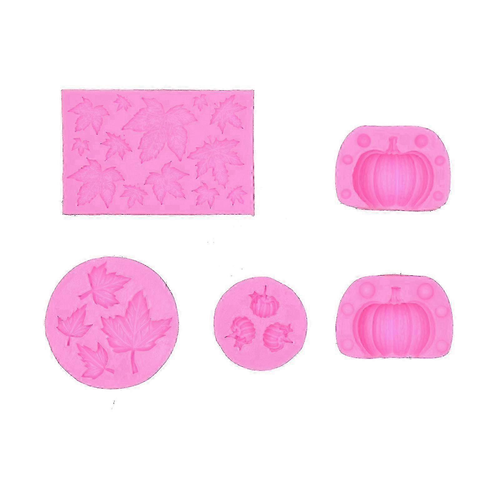 Pumpkin & Maple Leaf Chocolate Biscuit Cake Silicone Mold - Versatile Epoxy Mold for Baking and Crafting Creativity