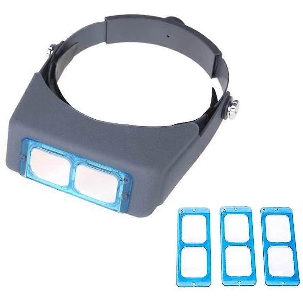 HeadMounted Binocular Magnifier 1.5X 2X 2.5X 3.5X with 4 Lenses Ref: 9111