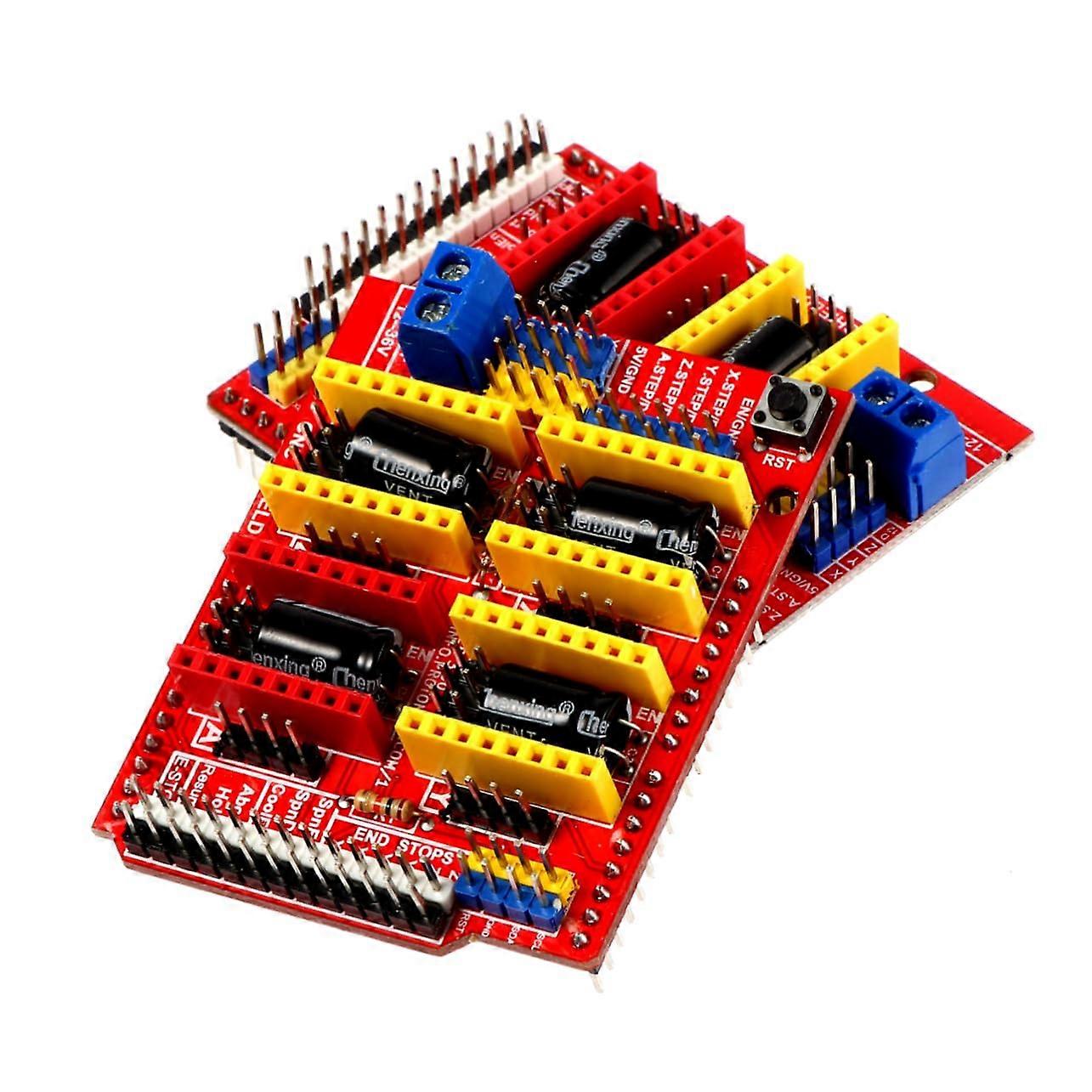 CNC Shield Expansion Board for 3D Printers A4988 Stepper Motor Controller Compatible with CNC Engraving Machines