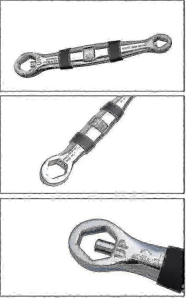 Double-ended Wrench Heavy Duty Nut Splitter Adjustable Cracker Remover Rust Nut Manual Remover Extractor Tools