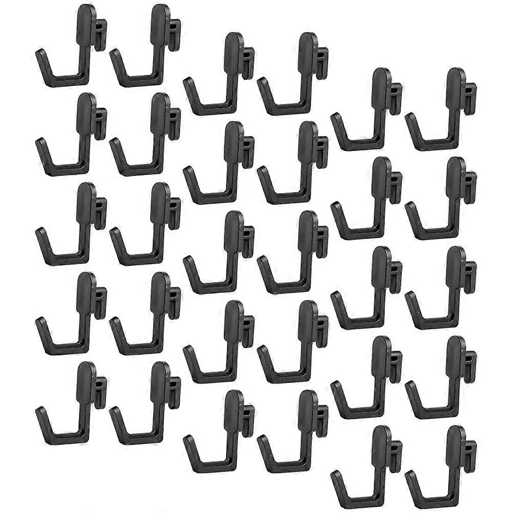 Corrosion-Resistant Pegboard J Hooks For Retail Display Workshop Use 30Pcs