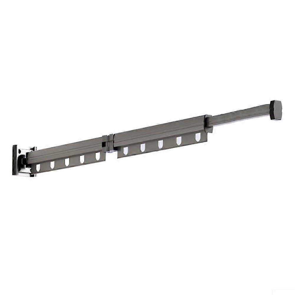 Foldable laundry rack with a stable design, for efficient air drying on balconies or windowsills (126cm gray).