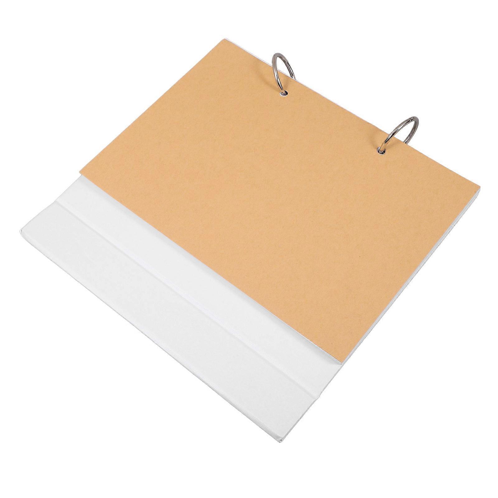 Blank Desktop Calendar Diy Graffiti Memo Calendar Paper Iron Material Rectangular Shape 8 Inch 1Pack