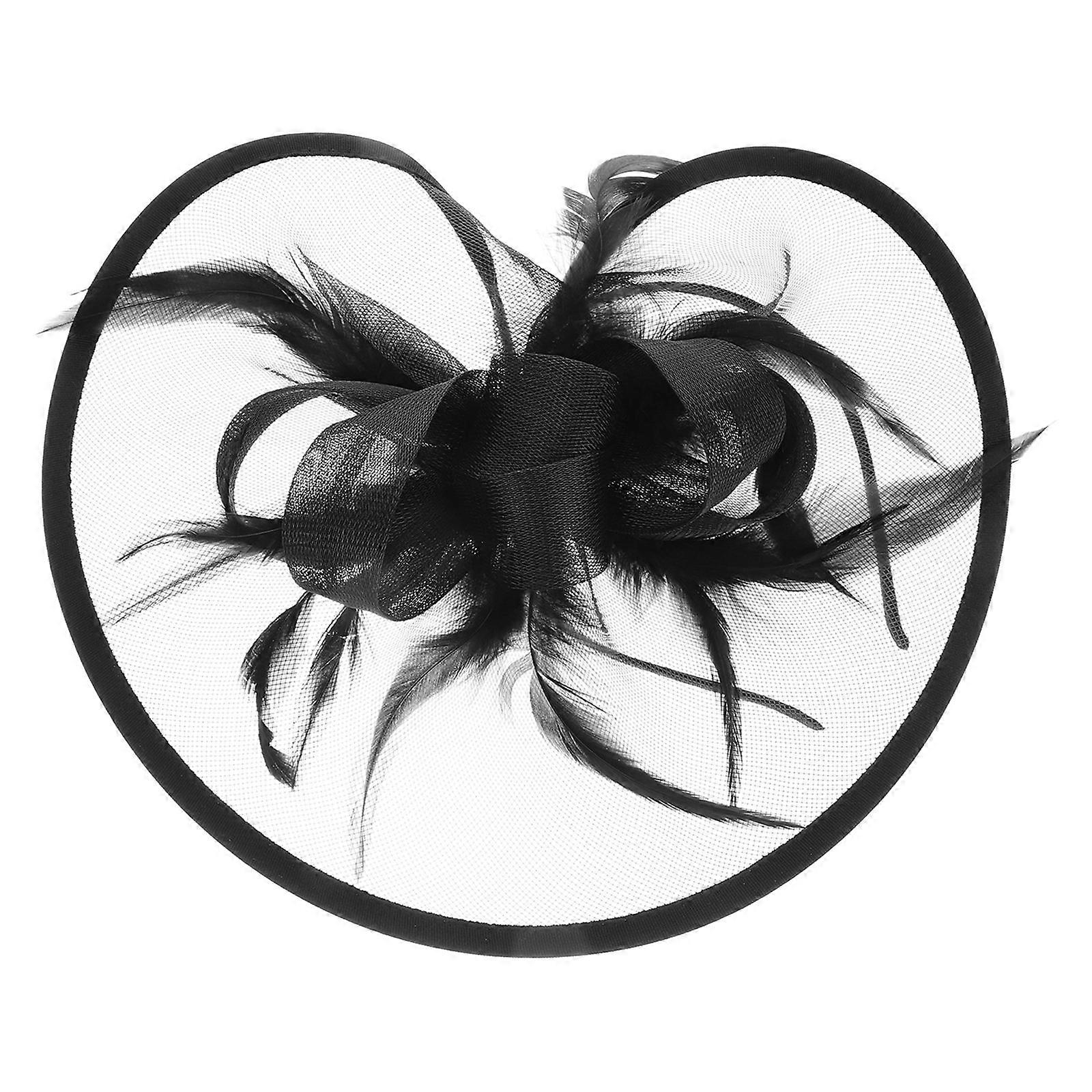Elegant Vintage Fascinator Hat with Veil and Ribbons – Lightweight Handmade Headpiece for Weddings, Tea Parties, and Special Occasions – Stylish