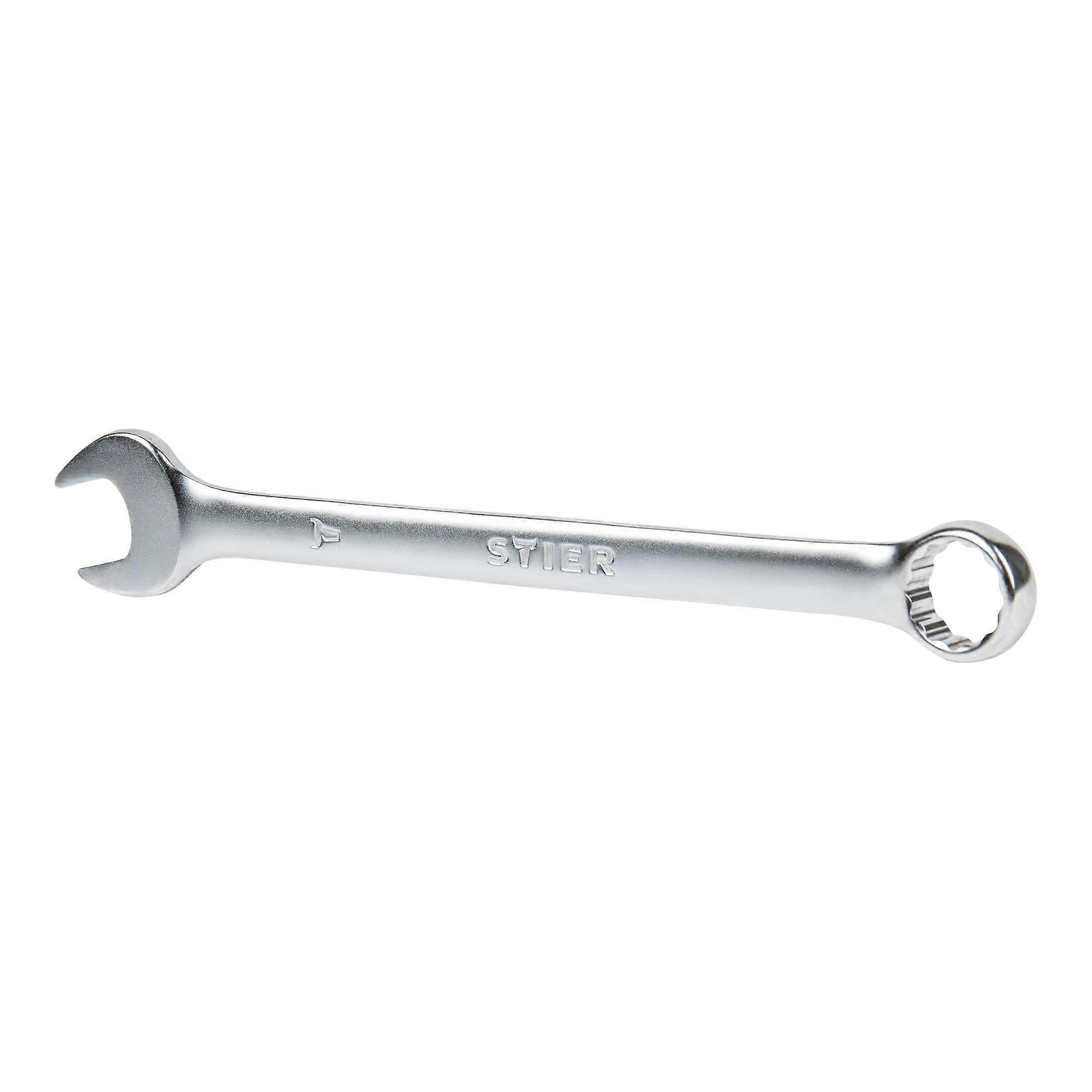 Combination Spanner Flat Design SW 17 mm Heavy Duty Stainless Steel Ring Wrench Multi-Use Tool
