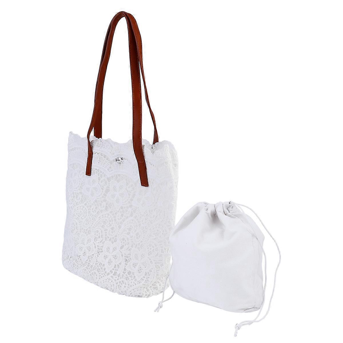 Single Shoulder Bag Elegant Lace Handbag for Storage 1Pcs
