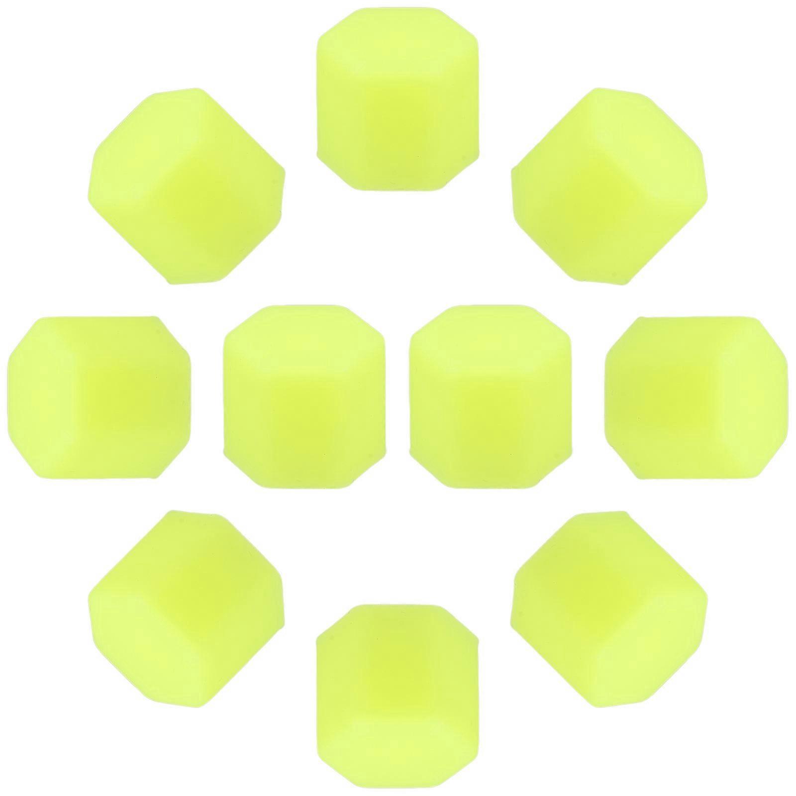Tire Nut Cover Glow In The Dark Car Wheel Hubs 0.7×0.7×0.7in Easy to Install and Remove 20Set