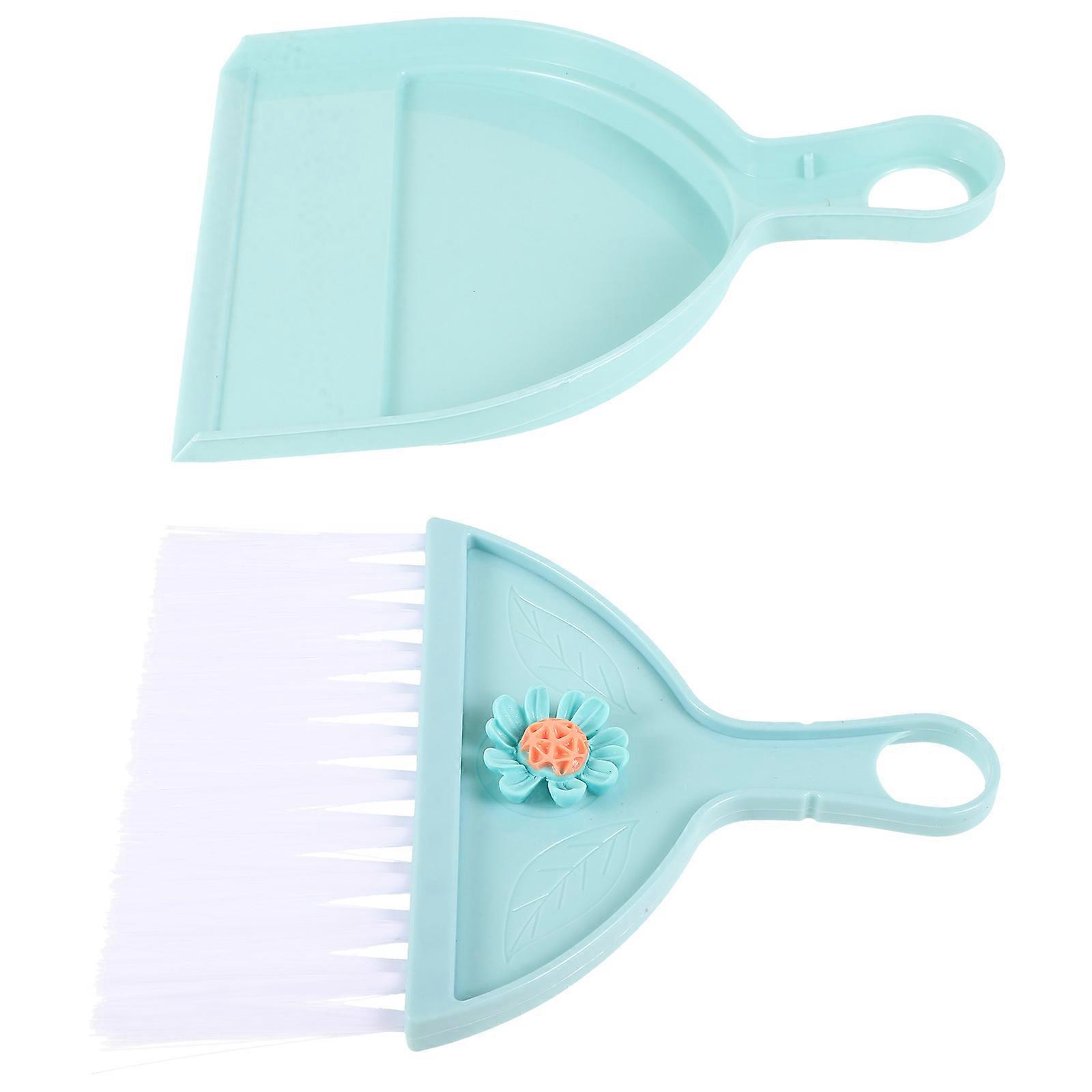 Small Brush Mini Handheld Broom Keyboard Cleaning Tool Office Workers 1Set