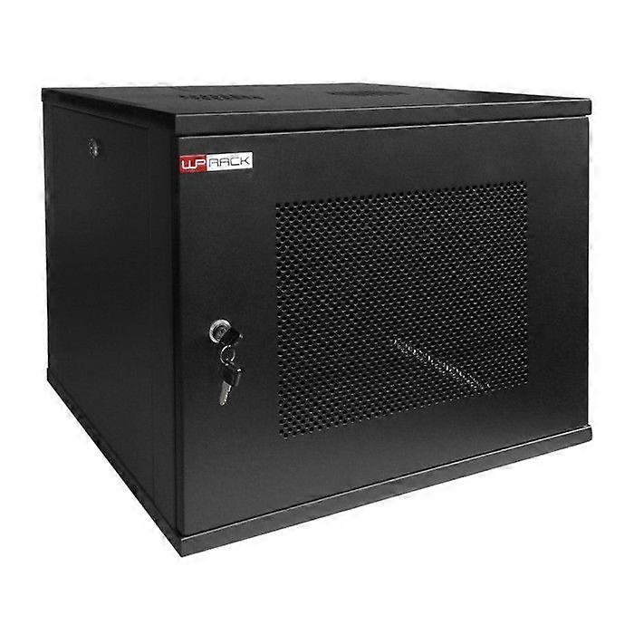 Wall Rack 9U 19" Black Steel for Server - Capacity 50kg