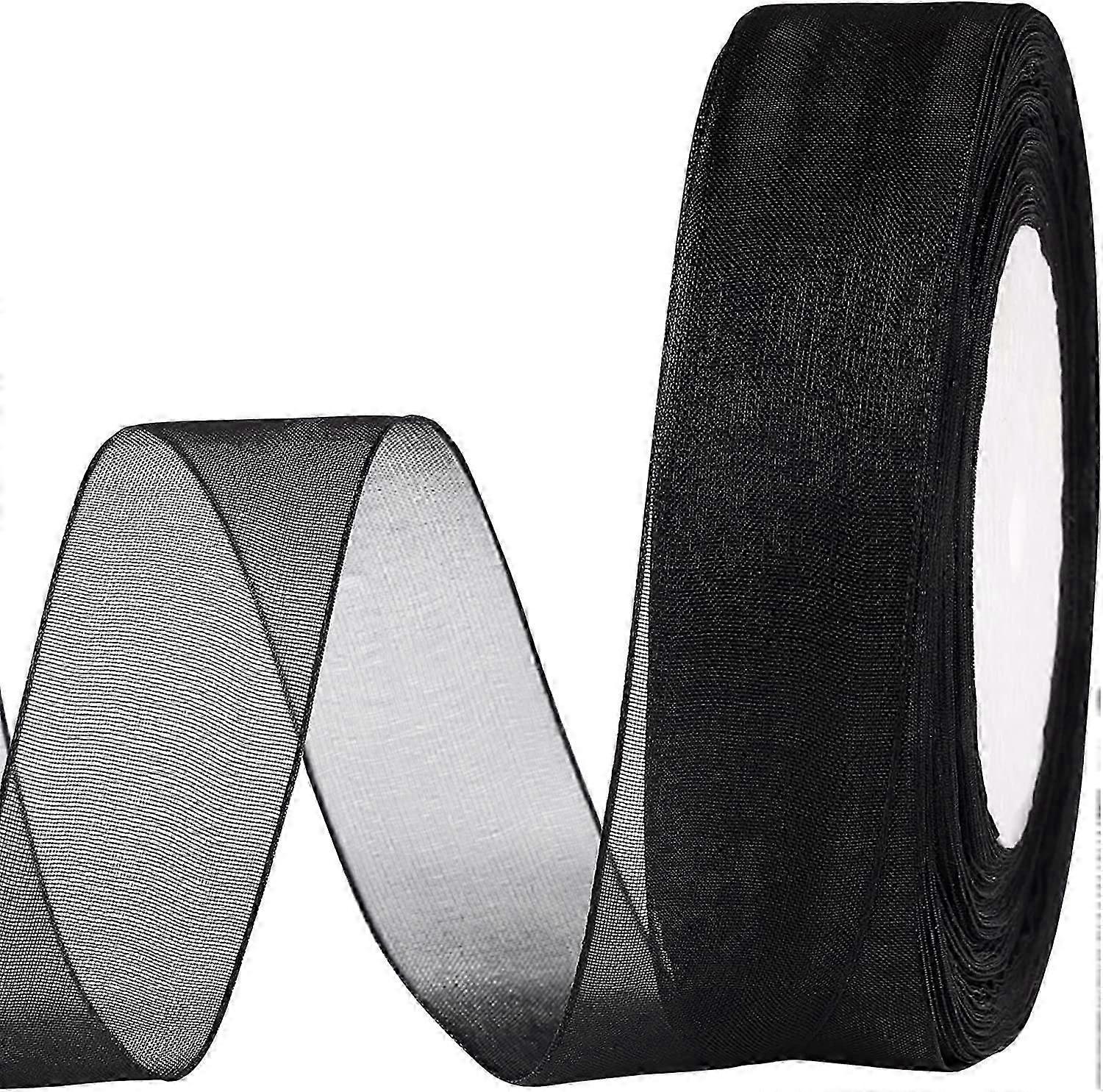 40mm x 45m το /roll Shimmer διάφανη κορδέλα οργάντζας, κορδέλες υφάσματος σιφόν για γιρλάντα ανθοδέσμες, Bowknot