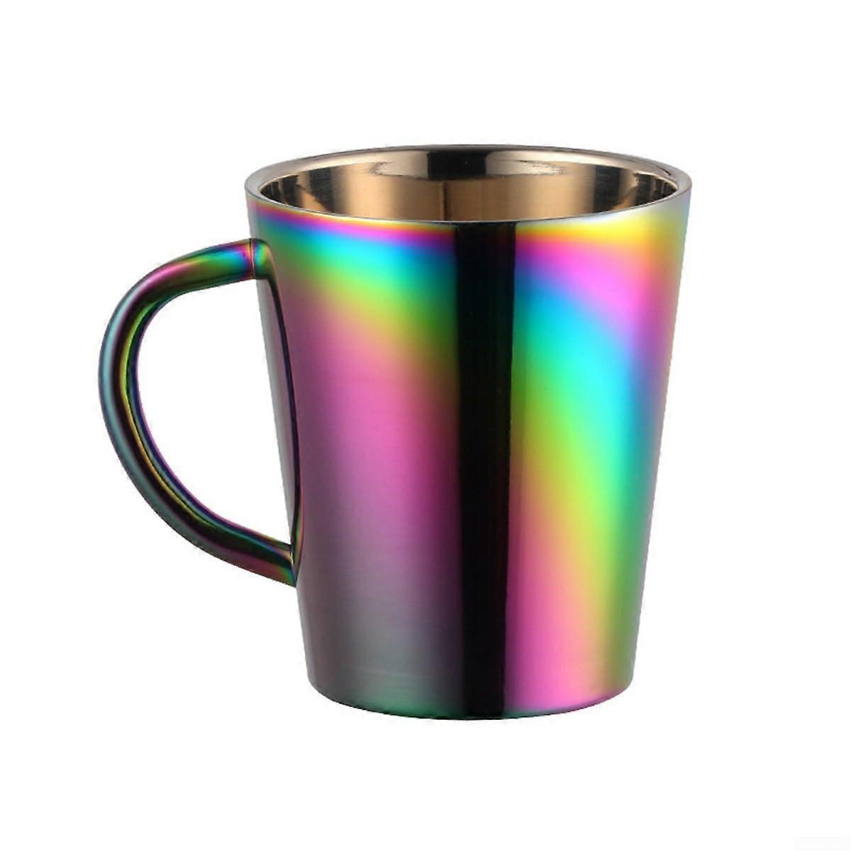 Shatterproof stainless steel cup, 300 ml, with doublewalled insulation, keeps your drinks at the temperature anywhere (colorful).