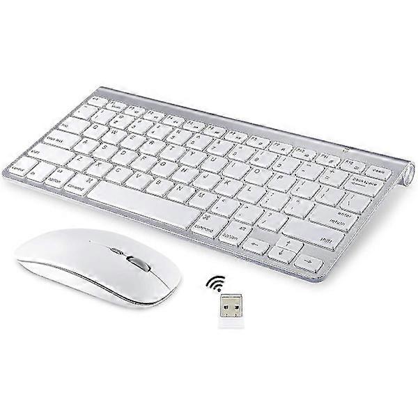 Clavier et souris sans fil pour Apple iMac, Windows ou Android (sans fil 2,4 GHz)