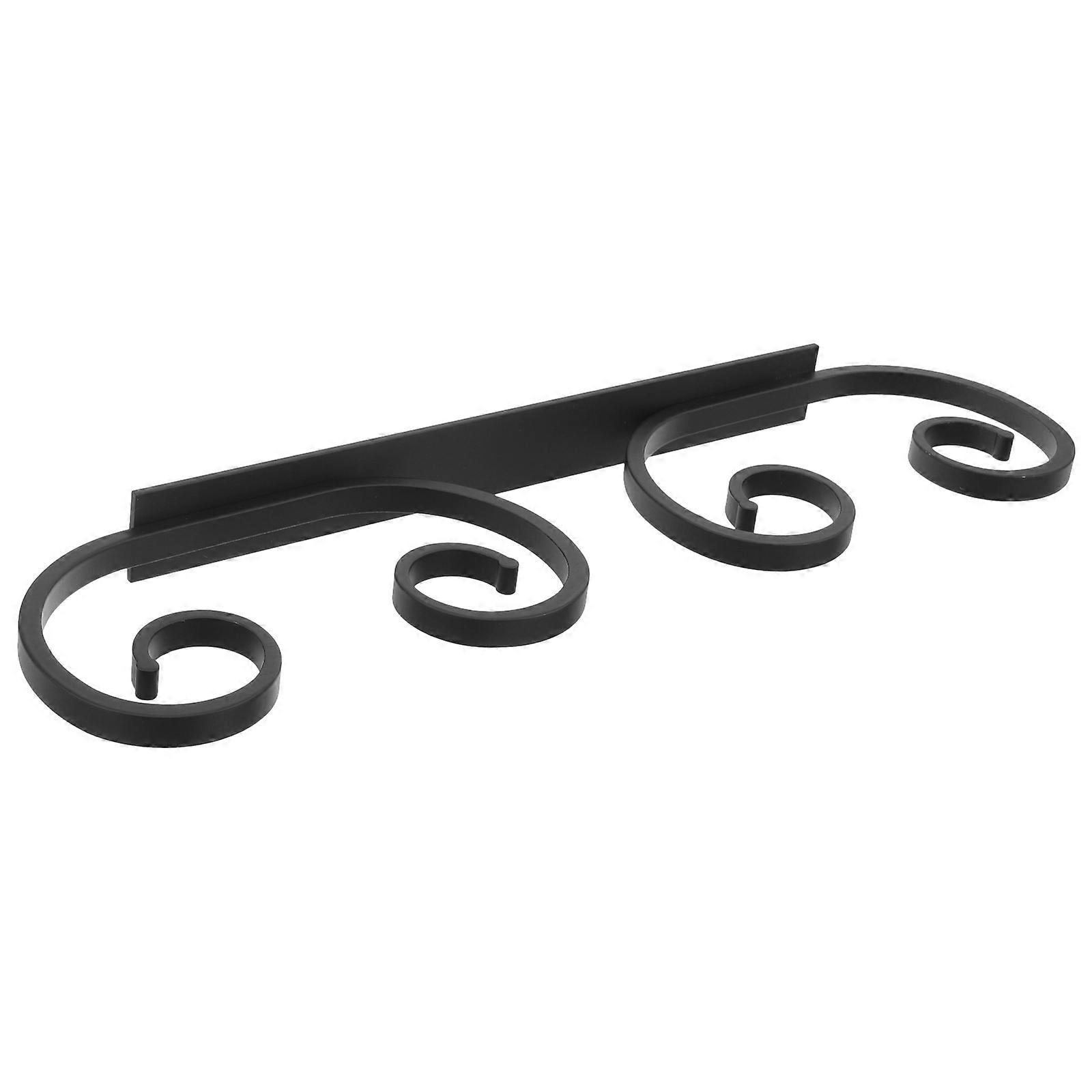Black Metal Wine Glass Holder for Storage Sturdy and Firm Easy to Install and Clean