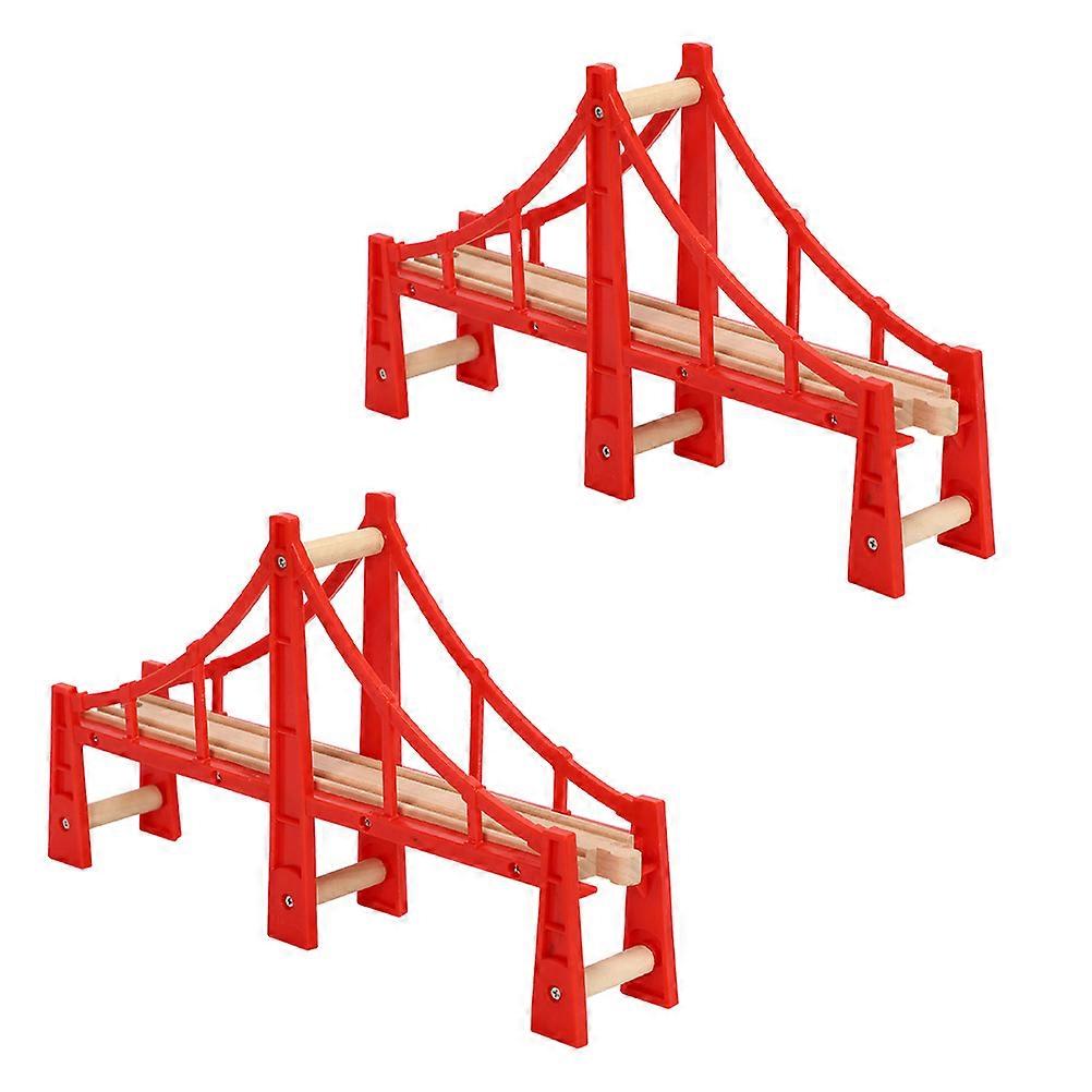 Diyeah 2pcs Track Train Bridge Toy Bridges Railway Expansion Accessories Toys For Boys Train Expansion Accessories Boy Toys Boys Toys Toys Cross