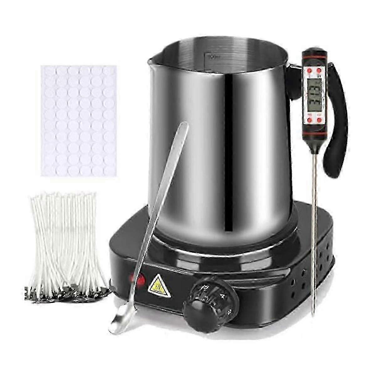 Candle making kit for beginners with wax melter and DIY tools