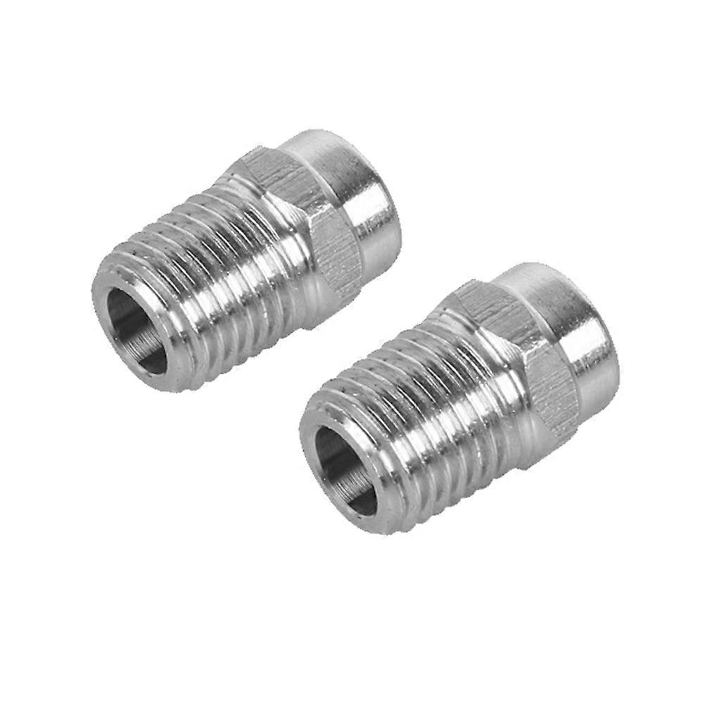 Wide Spray Tip Power Sprayer Nozzle 2Pcs Silver 25 Degree For Pressure Washer Uniform Pattern