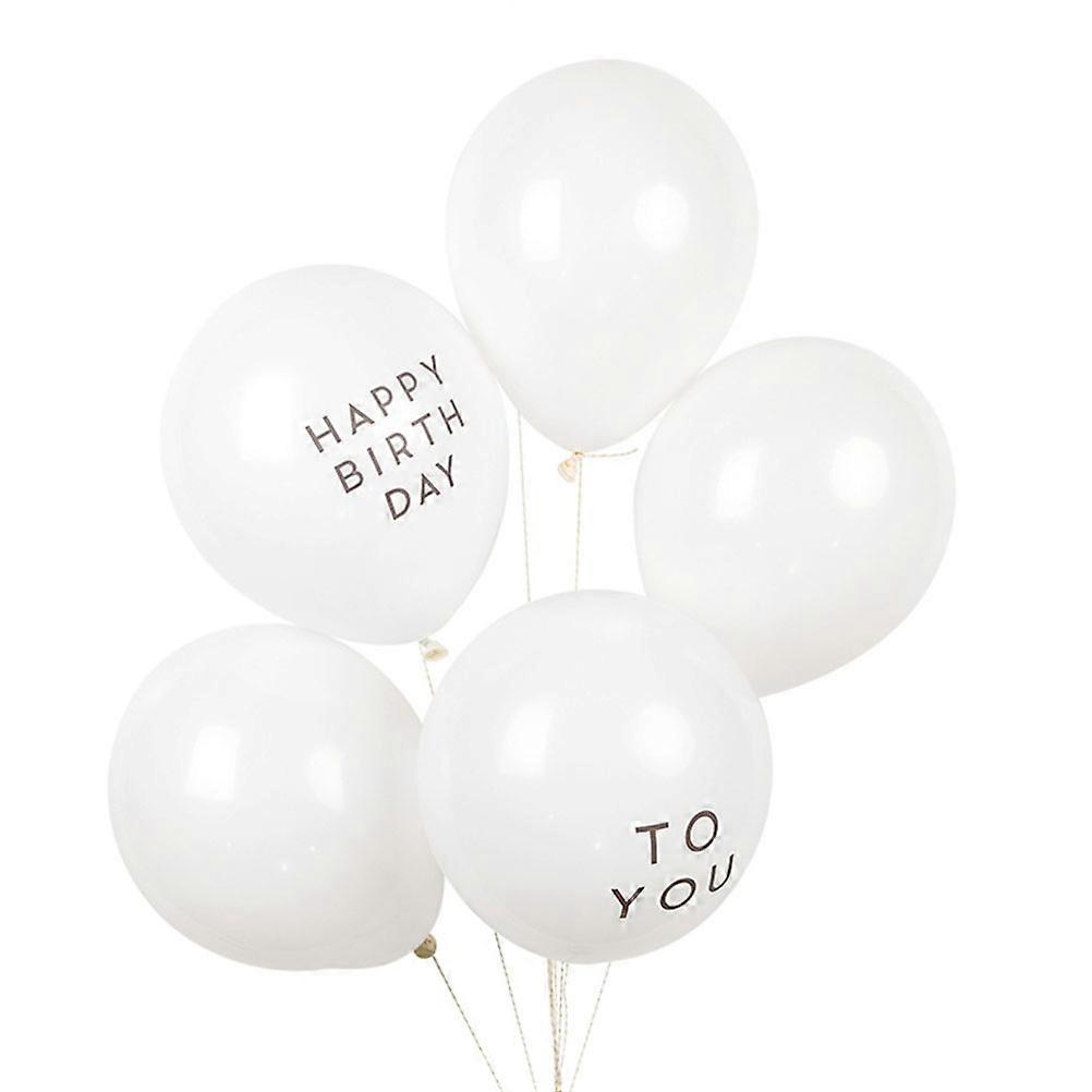 Balloons Birthday Party Decoration Round Latex 12 Inch White for Home Gathering 100Pcs
