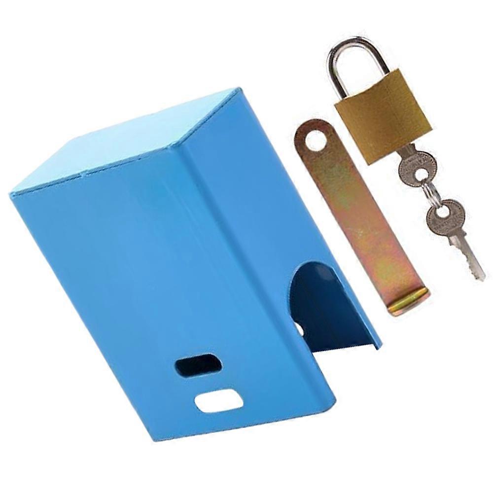 Outdoor Water Tap Lock Practical Toilets Blue Iron 1 Set