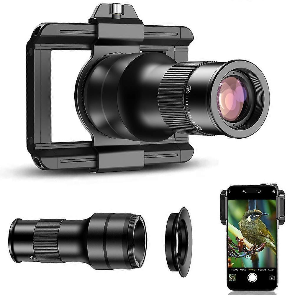 APEXEL APL-TM6 2 In 1 Telephoto Macro Lens Observation 6X Telescope Lens for Smartphones