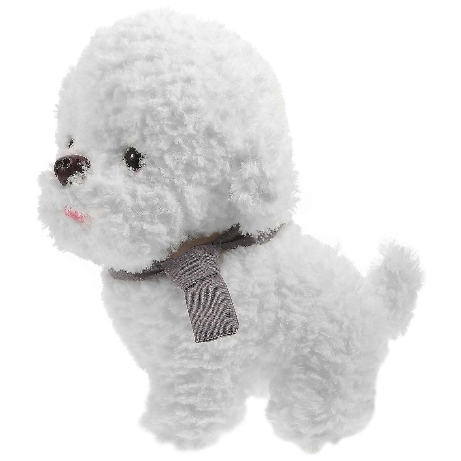 It looks like your message might be cut Could you please clarify or complete your question about the **Cute Poodle Plush Dog Stuffed Animal**? Are