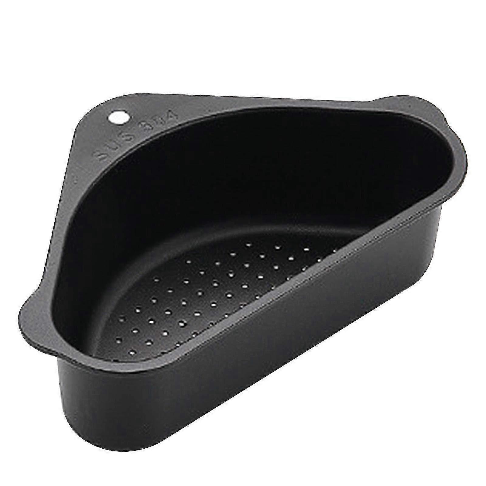 304 Stainless Steel Black Triangular Drain Filter Basket - Stylish Sink Strainer for Efficient Draining & Kitchen Organization