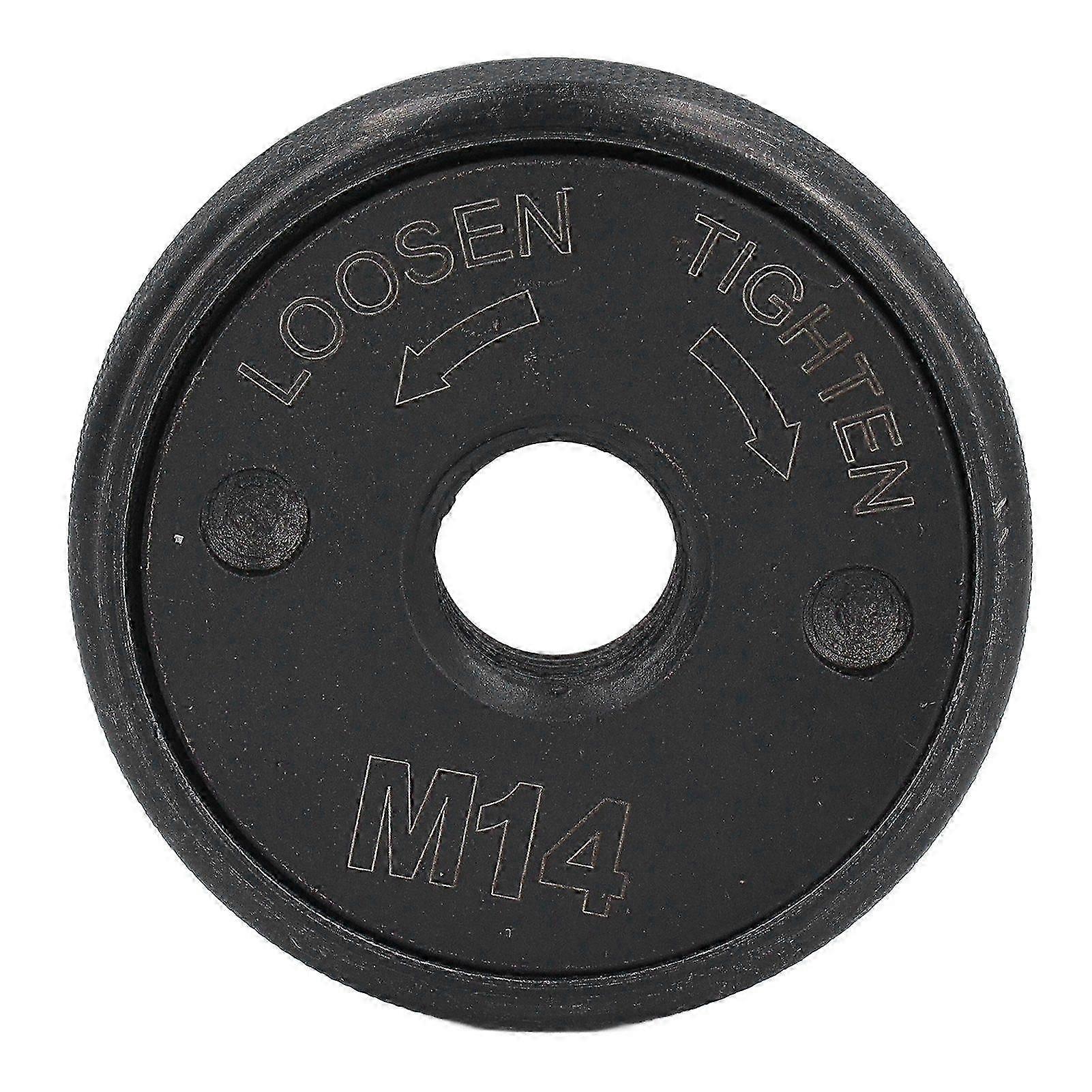 M14 Thread Angle Grinder Pressure Plate Quick Release Locking Nut Replacement Polishing Machine Attachment Black
