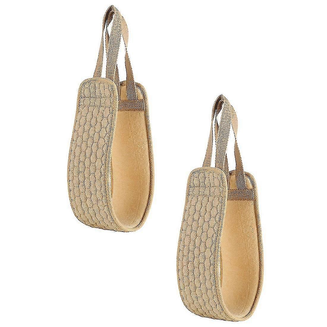 Body Scrubber Towel, Two-Piece Set, Double-Sided Design for Powerful Dust Removal, Comes with a Back Scrubber Rod