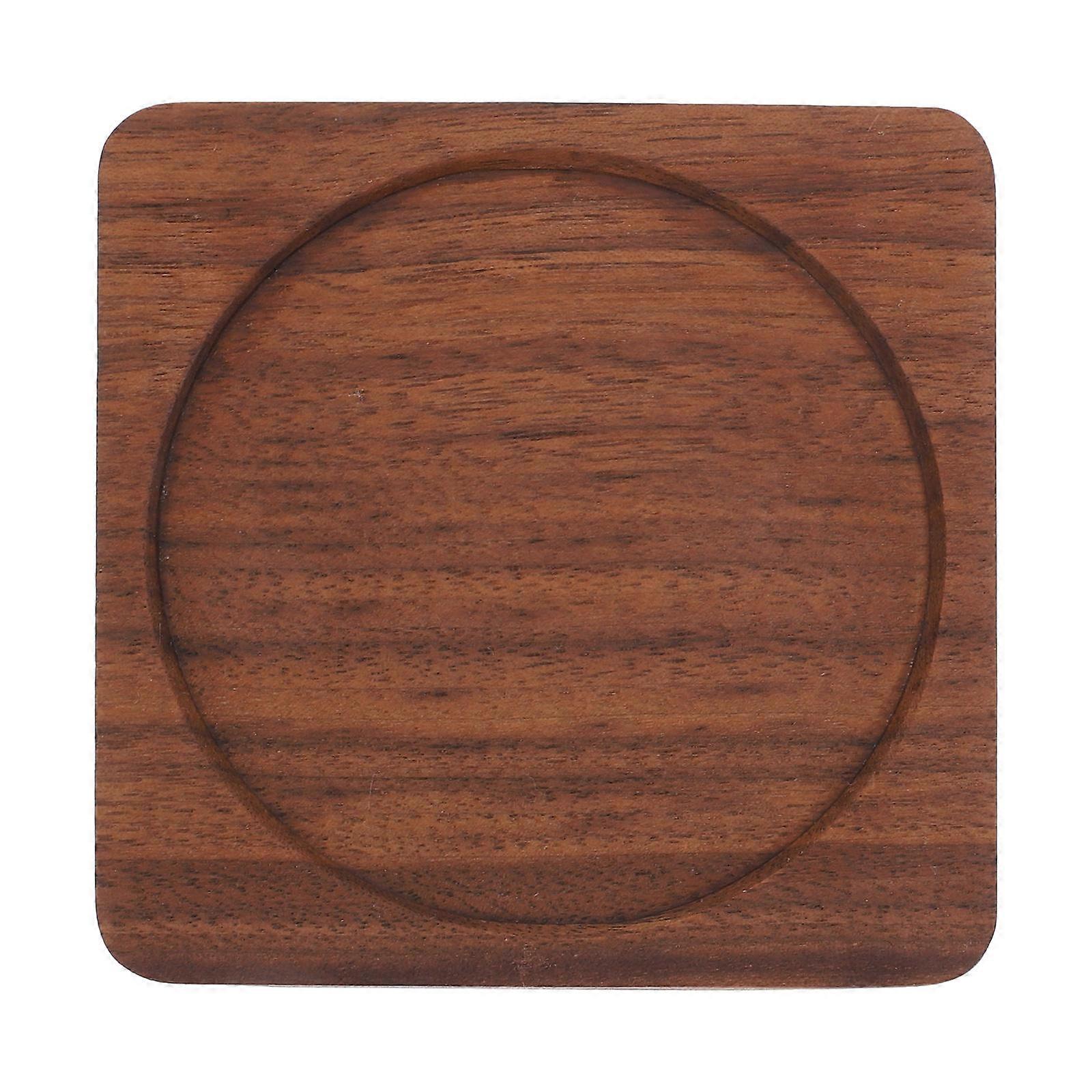 Wooden Coaster Set for Home Bar Simple Cup Mat Craft Style