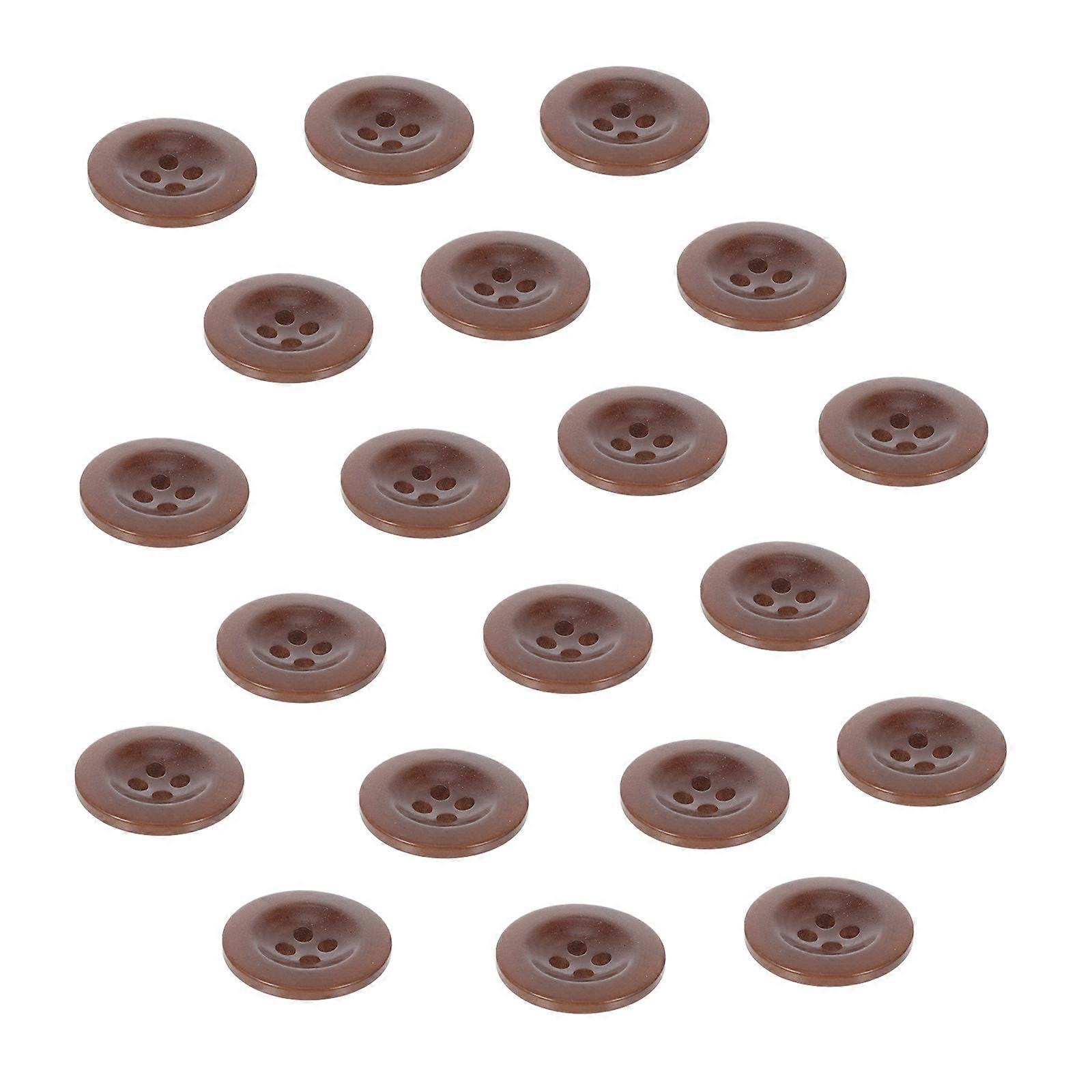Chic Wood Buttons Replacement For Tailors And Craft Enthusiasts In Art Projects 1.5X1.5cm 20Pack