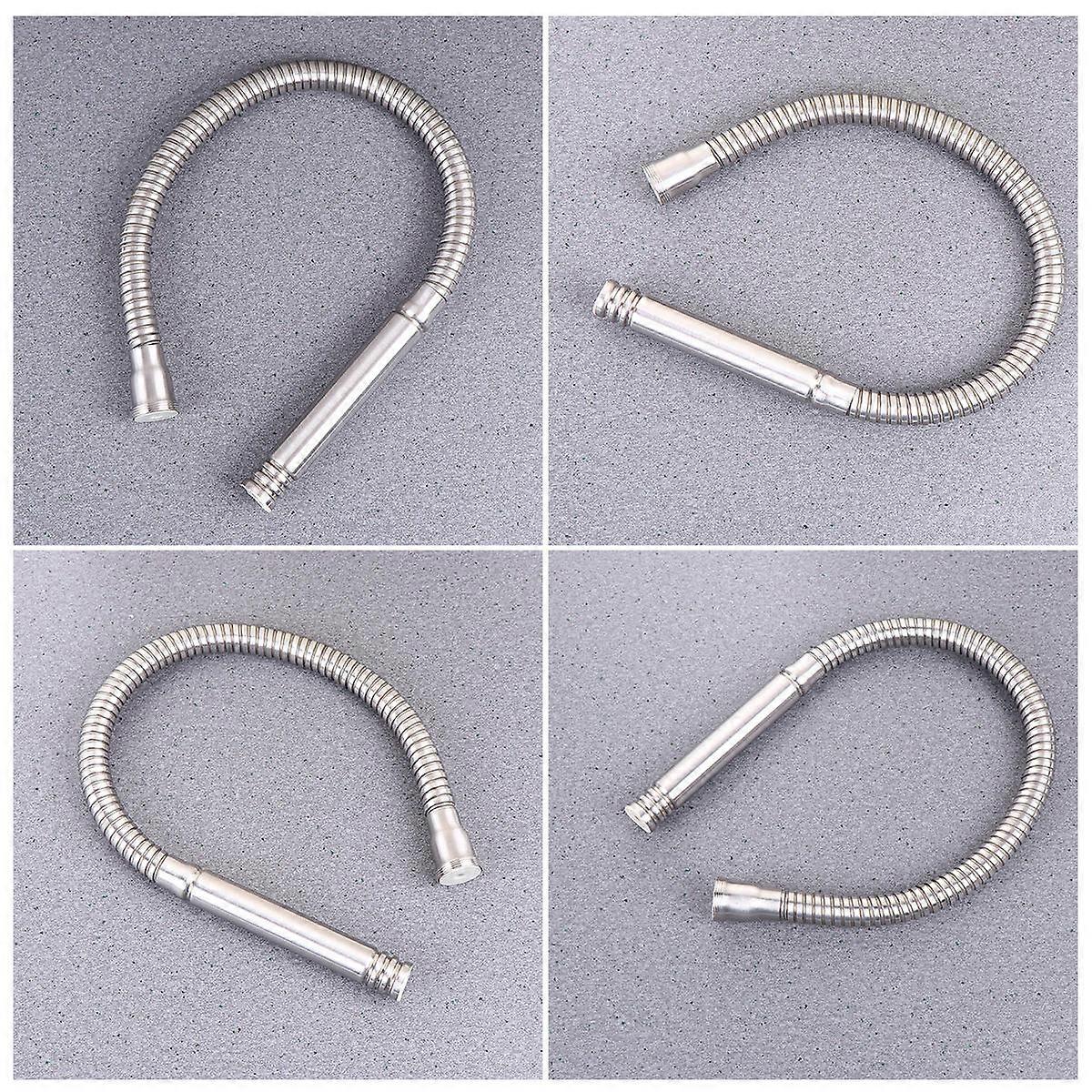 Silver Stainless Steel Swivel Faucet Sprayer for Kitchen Use with Builtin Dirt Strainer 360 Degrees
