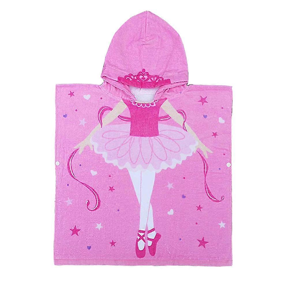 Cotton Bathrobe For Children With Hood Ideal For Bathing 60cm Size Soft -absorbing 1Set