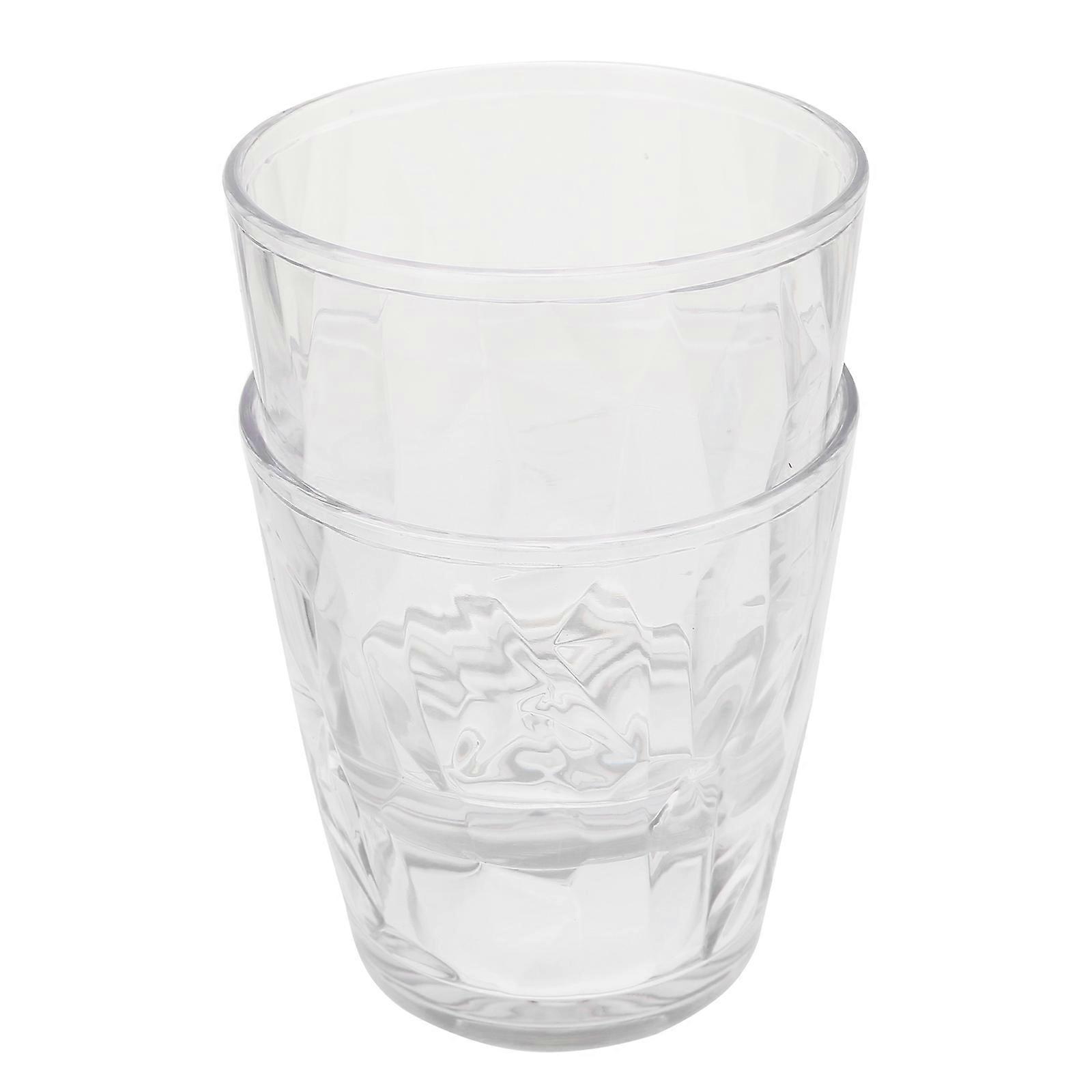 Water Cups 2Pack Beverage Drinking Cups For Festivals 8.5X8.5X9.2CM Practical Smooth Surface