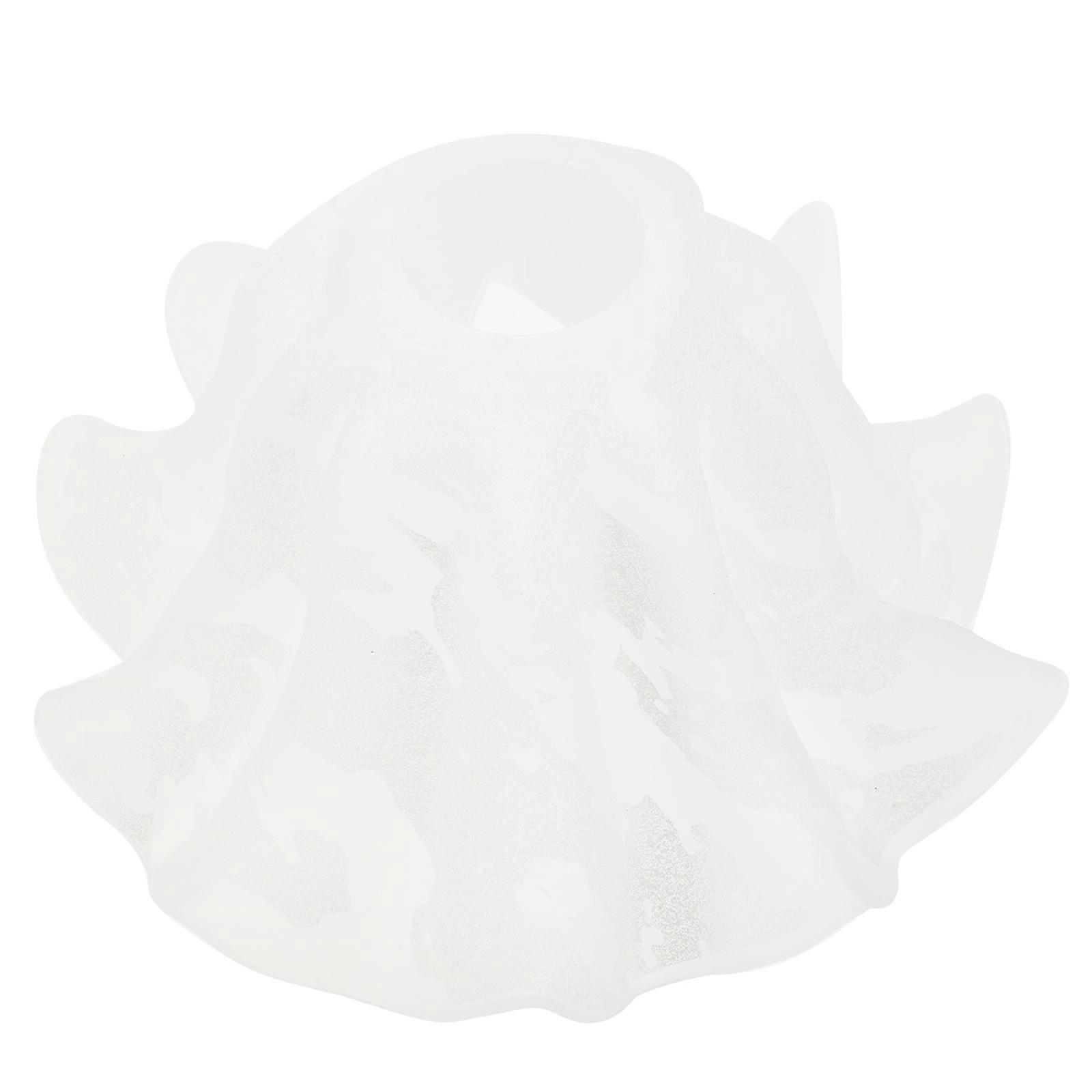 White Glass Chandelier Shade for Lamp Use Adds Warmth and Delicacy to Your Space 6.3 Inches