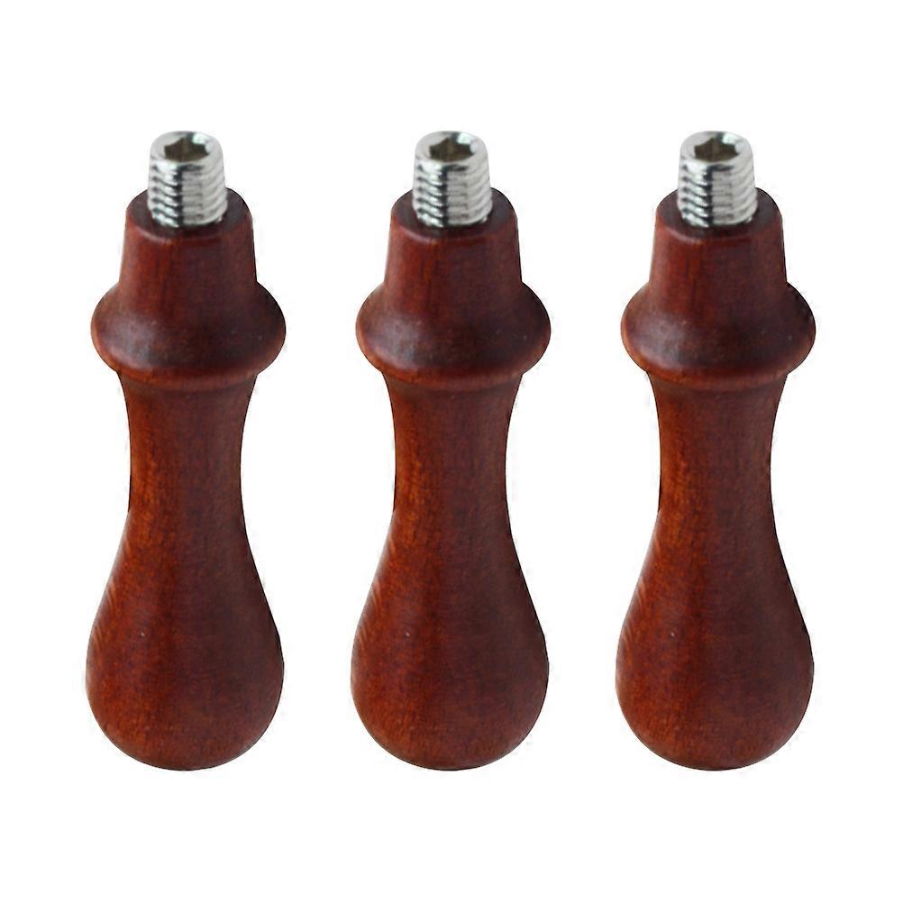 Wooden Stamper Handle for Craft Projects Brown Color Durable and Comfortable to Use Always