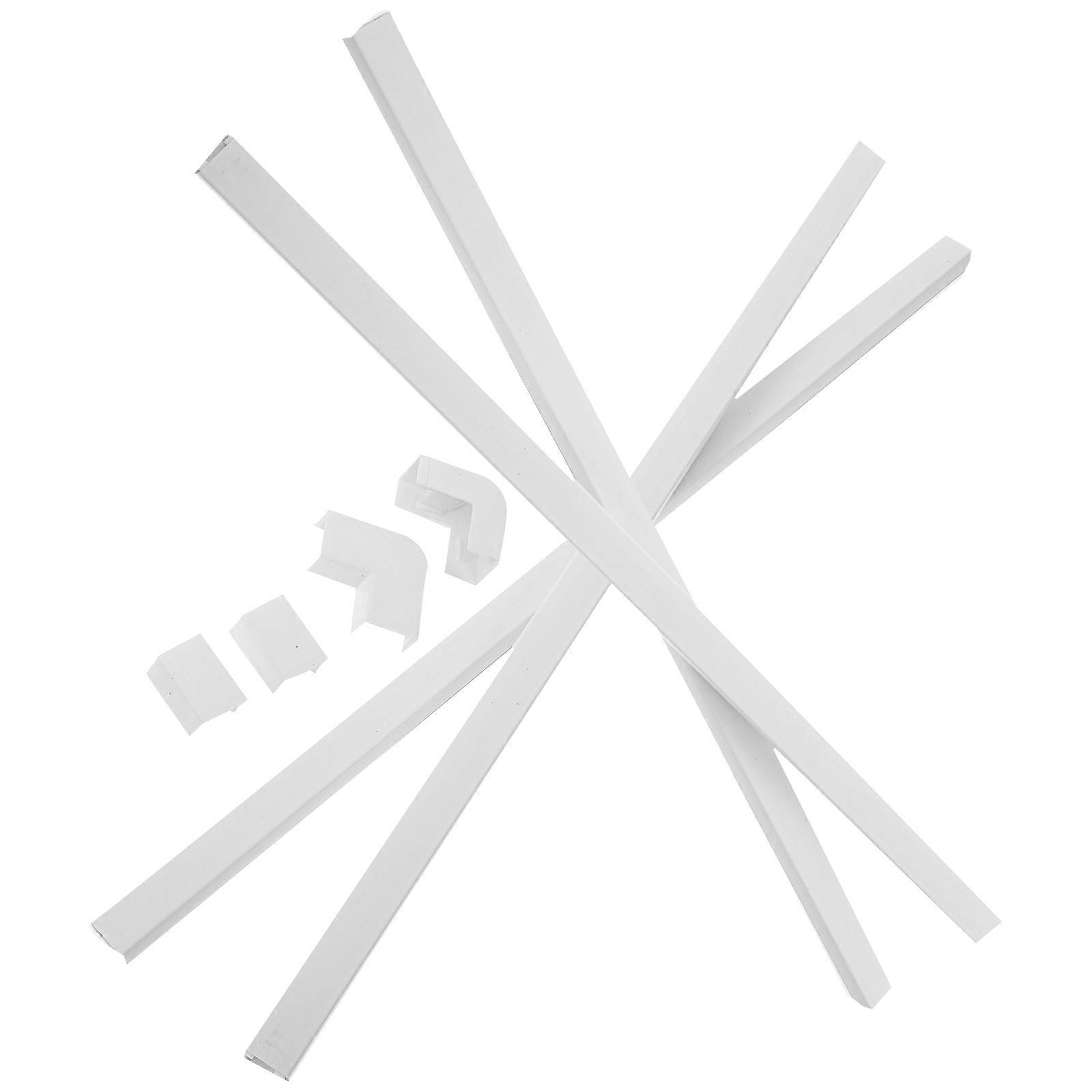 Cable Hider Wall Strip Durable Plastic Wire Cover for 1Set Installation