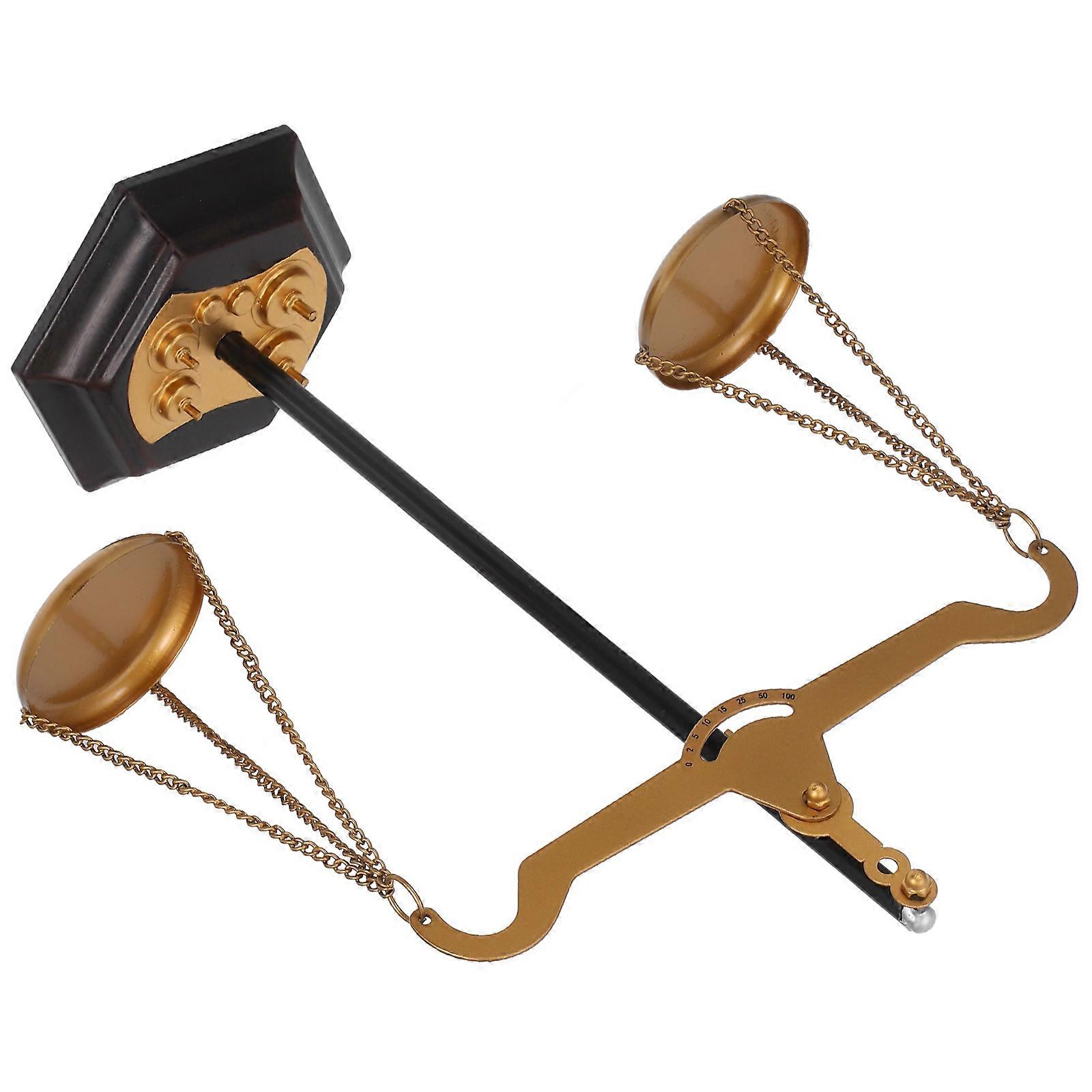 Scale Balancing Weights Metal Tabletop Balance Scale Decor Multi Color Libra Scale Shape Practical Decorative 1Set