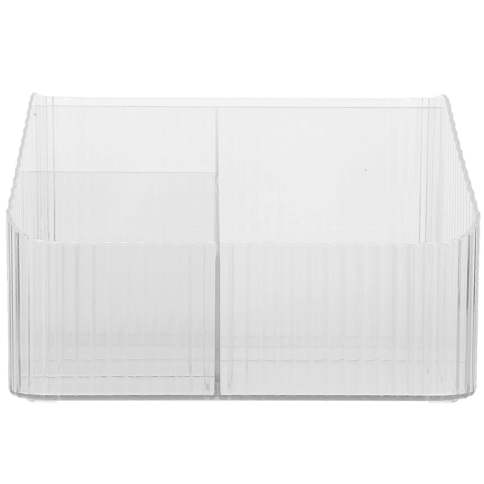 Desktop Storage Box Cosmetics Organizer Rectangular Design For 1Pack