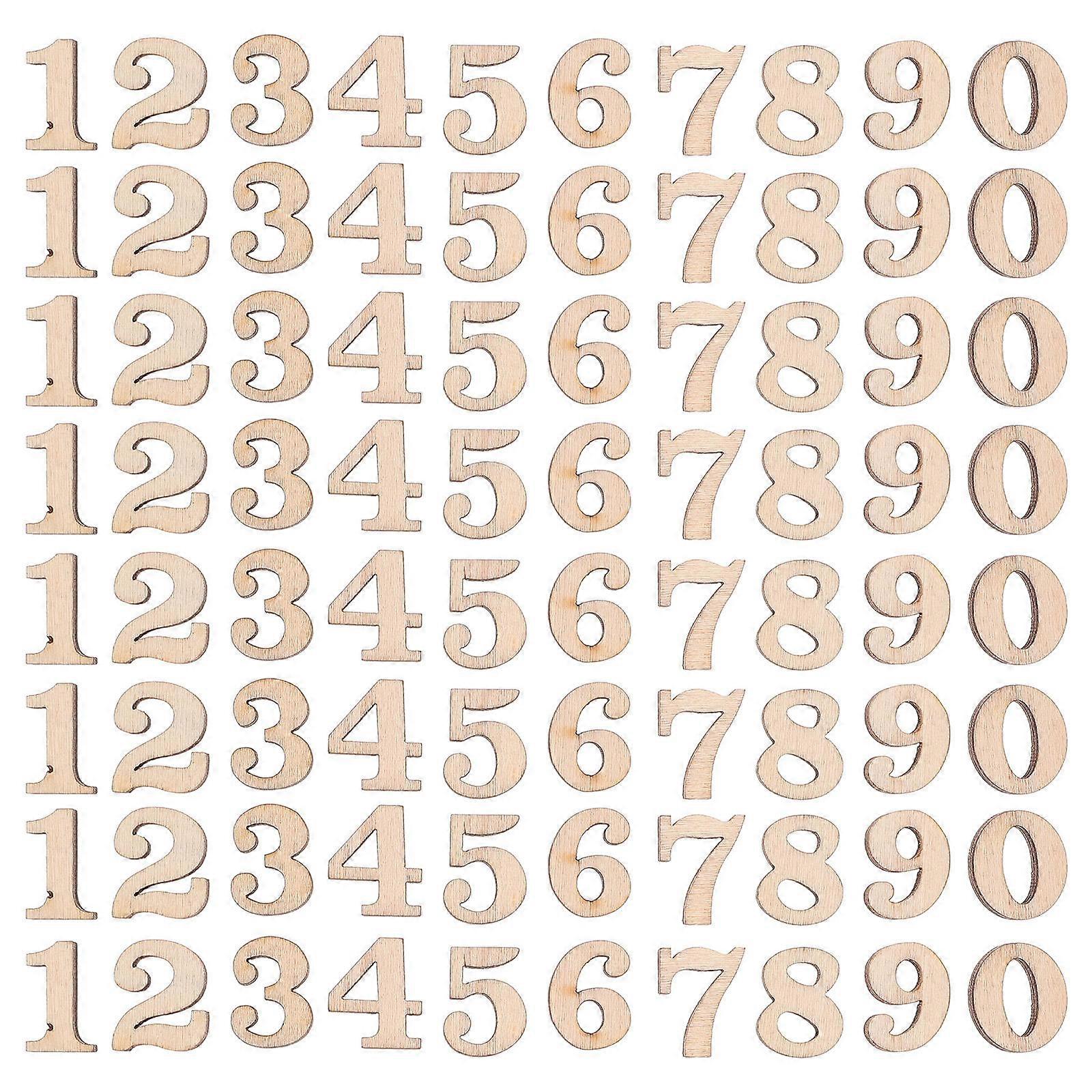 Beige Plastic Blank Wood Cutouts for Decorating 100pcs Unique Craft Letters and Shapes