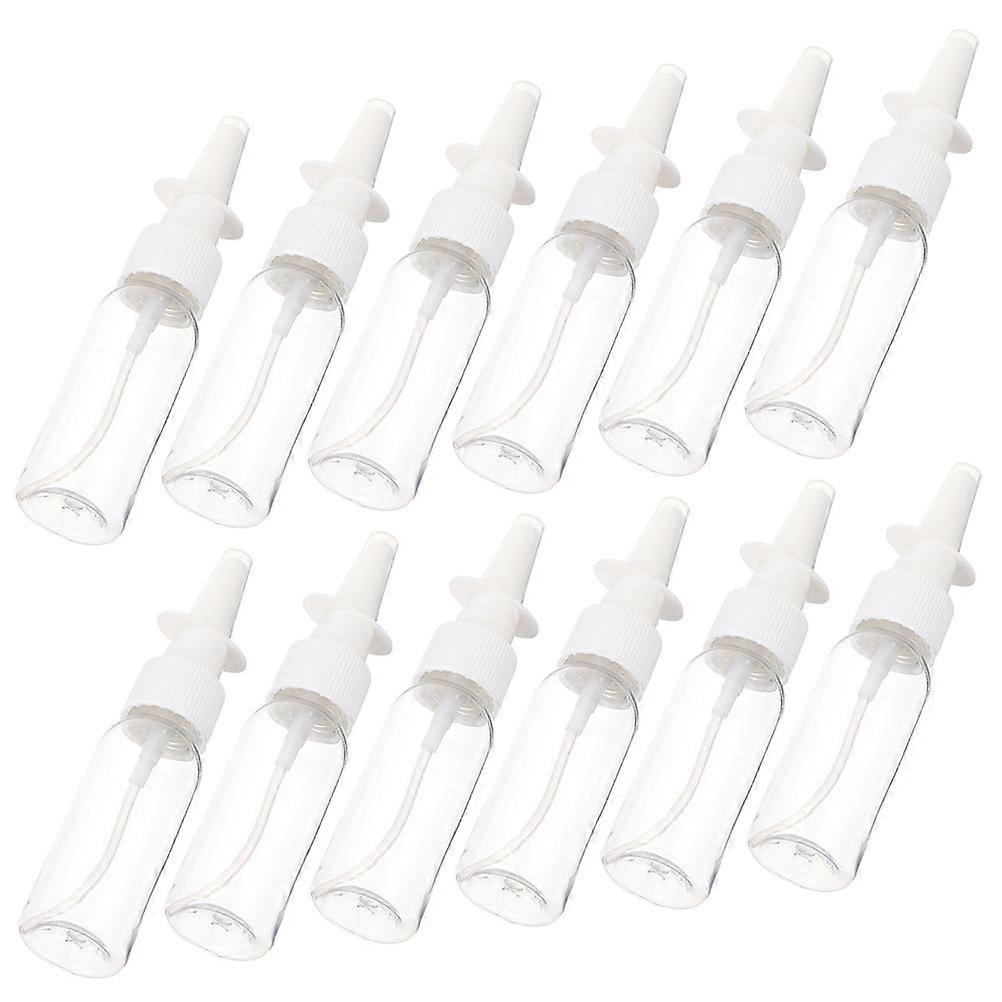 12Pcs Refillable Spray Sub Bottles Perfume Storage Compact Size Durable Transparent Pet Material For Travel