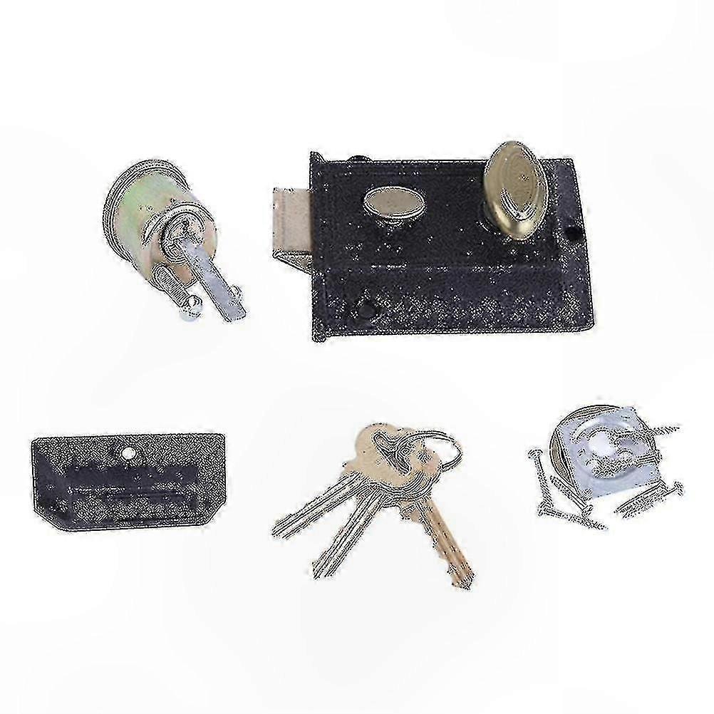Classic Cast Iron Door Lock for Spring Exterior Use Durable Anti-Theft Security Solution