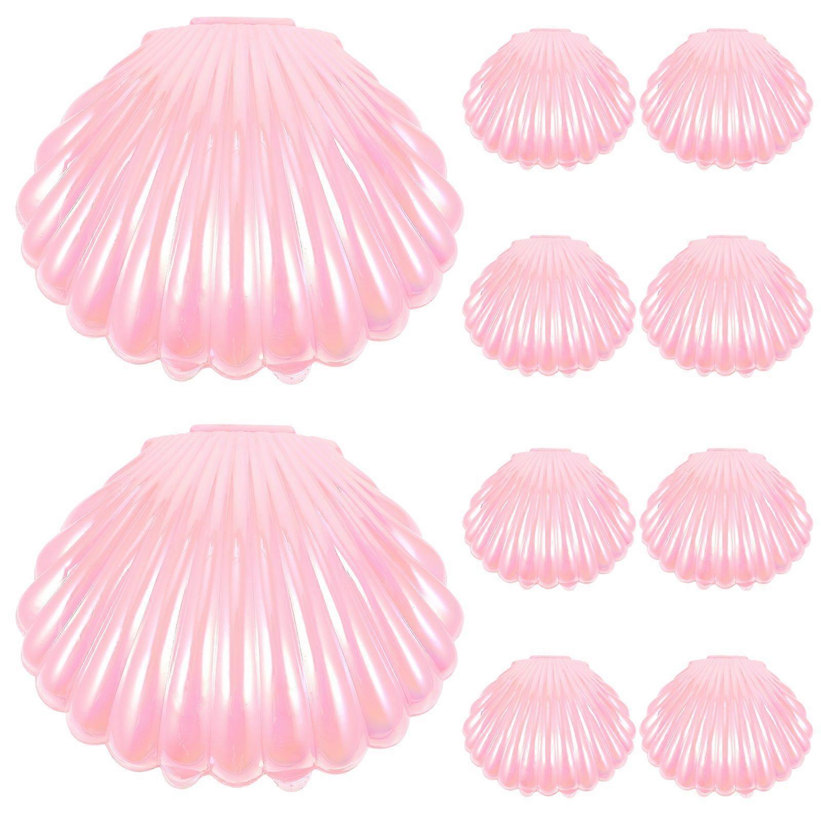 10pcs Sea Shells Candy Boxes Seashell Party Favor Containers Shell Jewelry Boxes