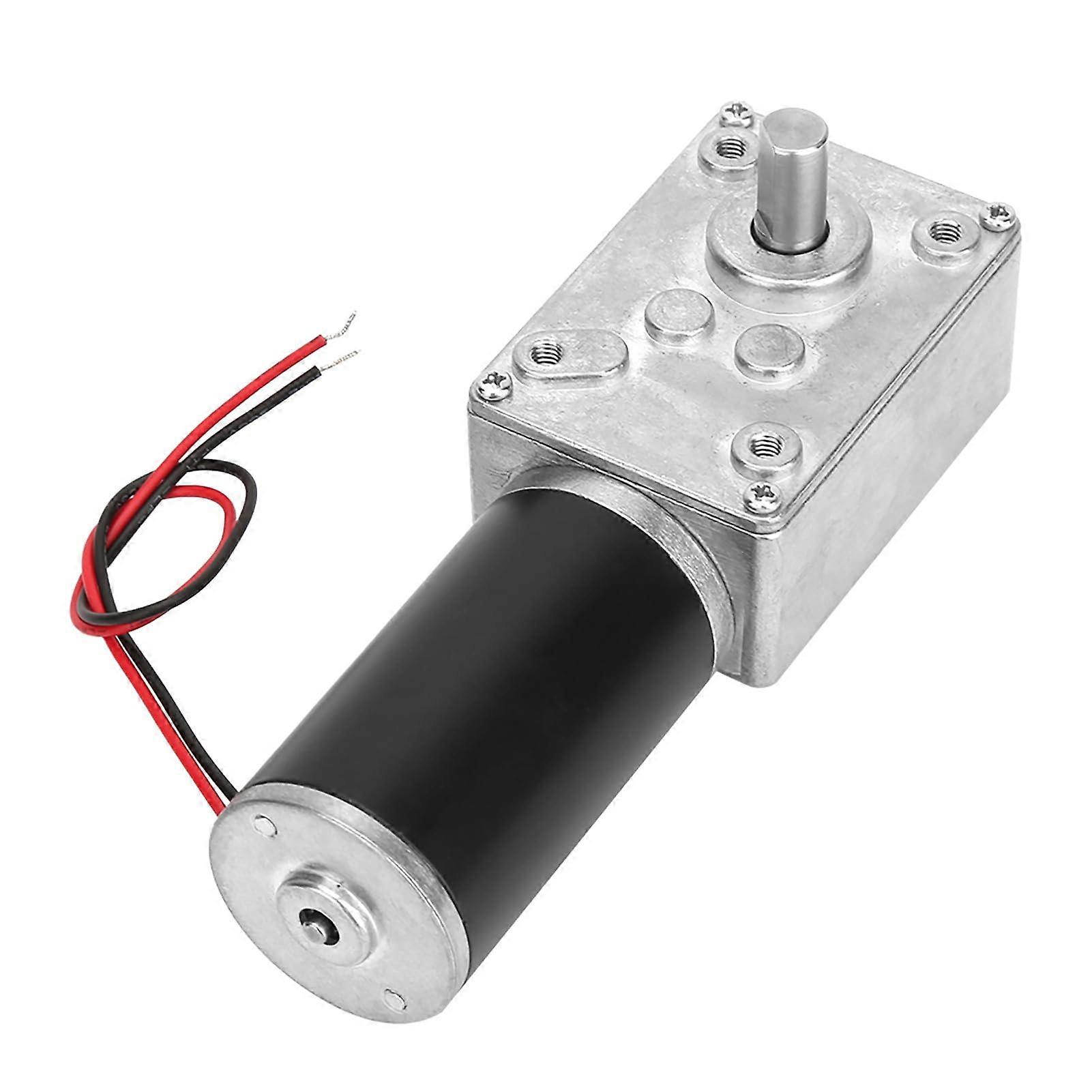 Worm gear motor, torsional speed, reduction of electric gear motor, reversible worm gear motor, 8 mm shaft, 12 V (2)