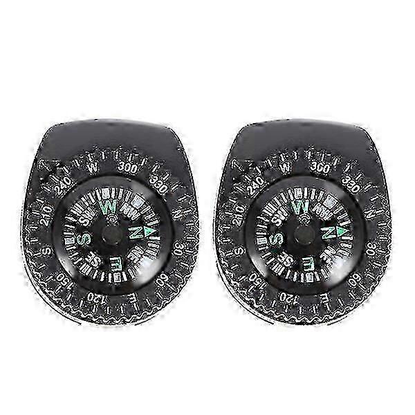 2 Pcs Detachable Compass Waterproof Portable Compass Camping Compass Survival Tools For Watch