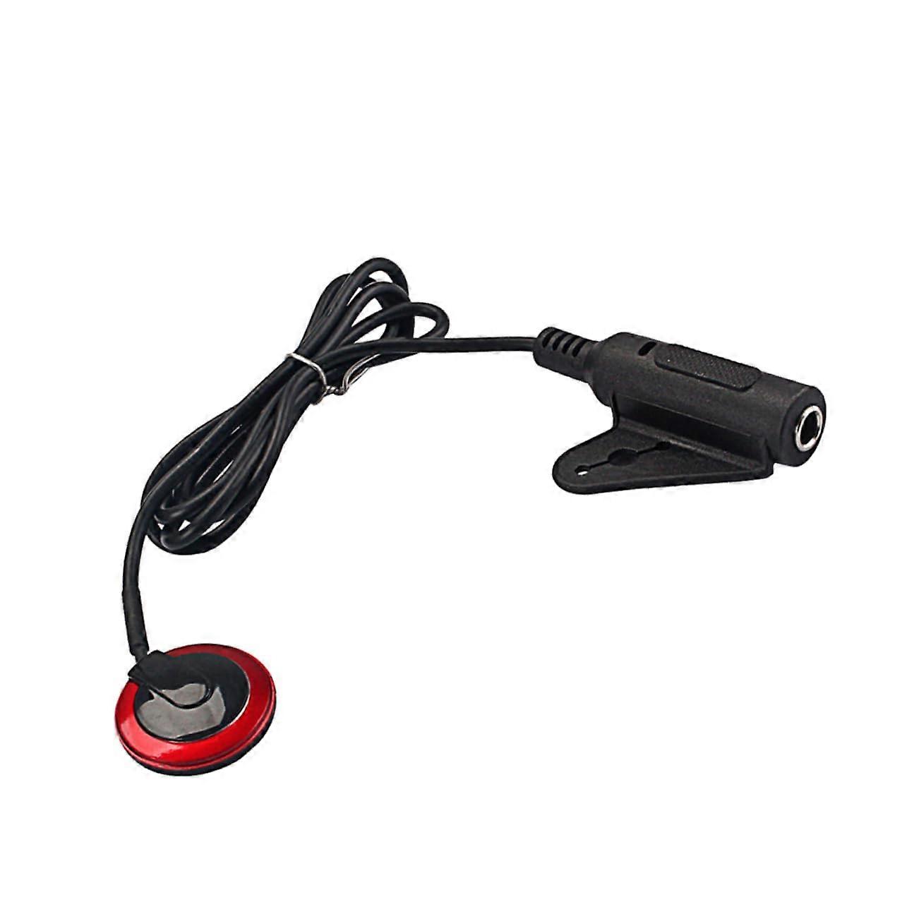 Professional Piezo Pickup For Guitar, Banjo, Violin, Ukulele Black Acoustic Compatible Easy Noise Reduction Durable